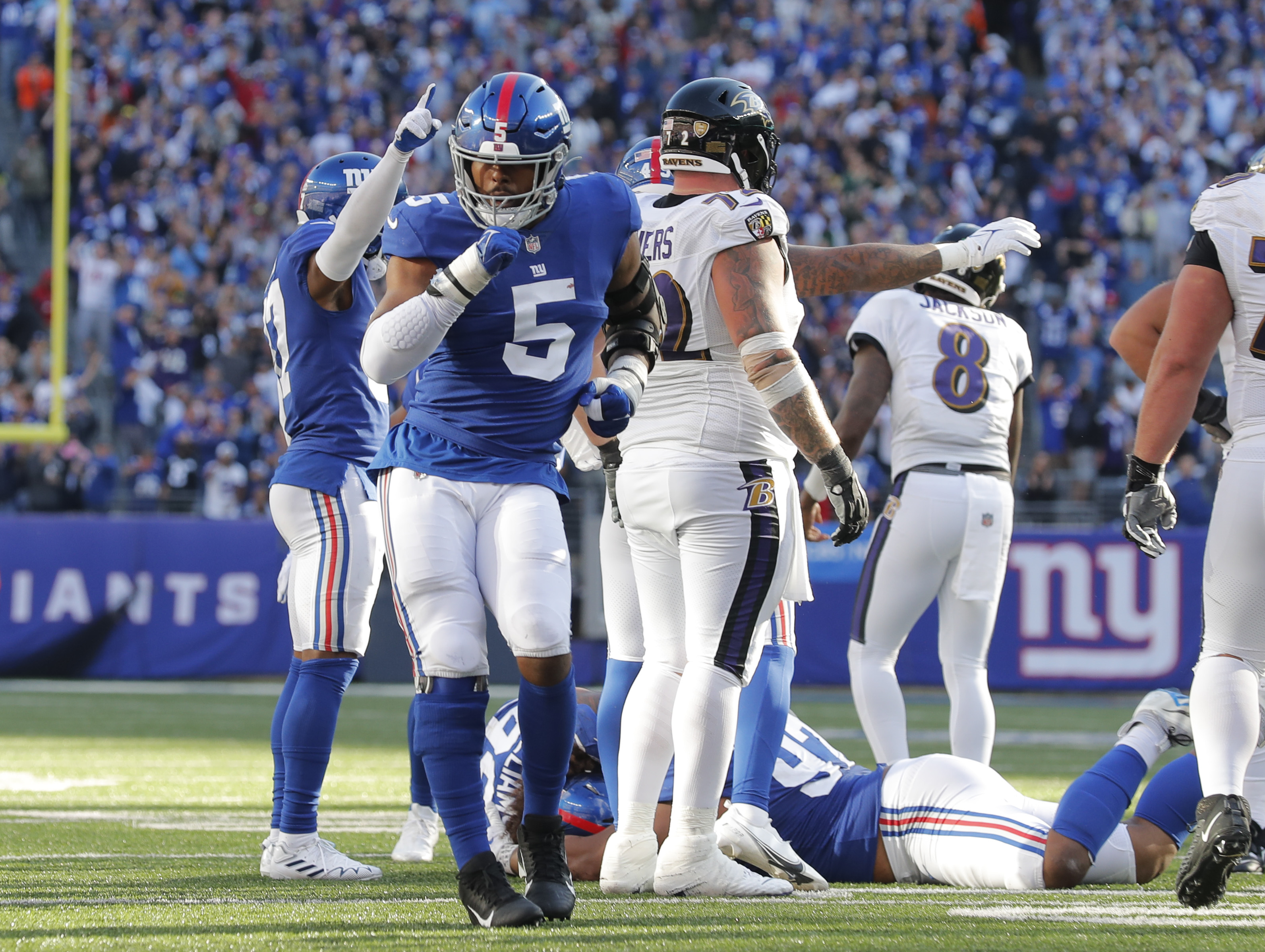 NY Giants photos vs. Baltimore Ravens at MetLife Stadium