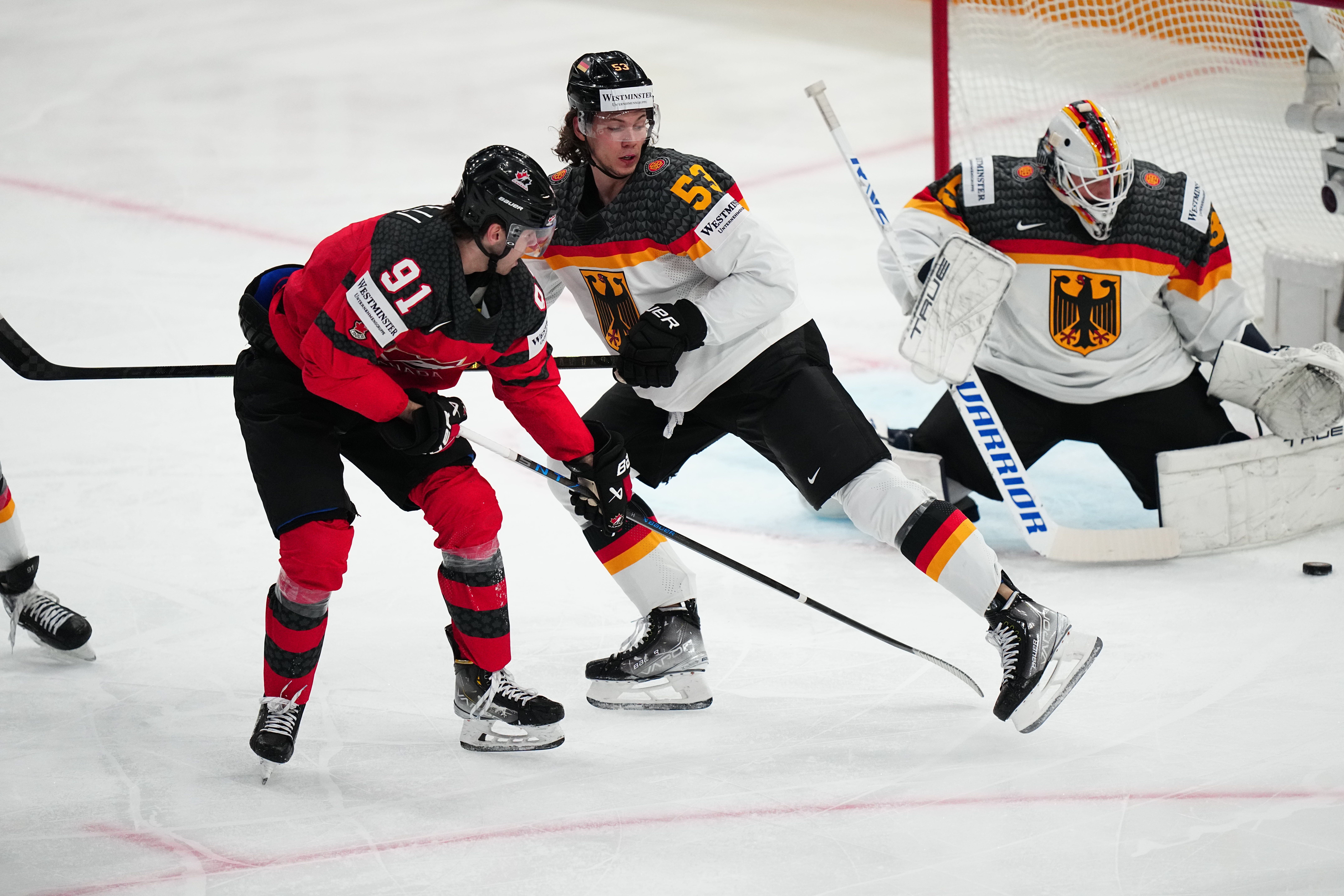Detroit Red Wings' Moritz Seider helps Germany at World Championship
