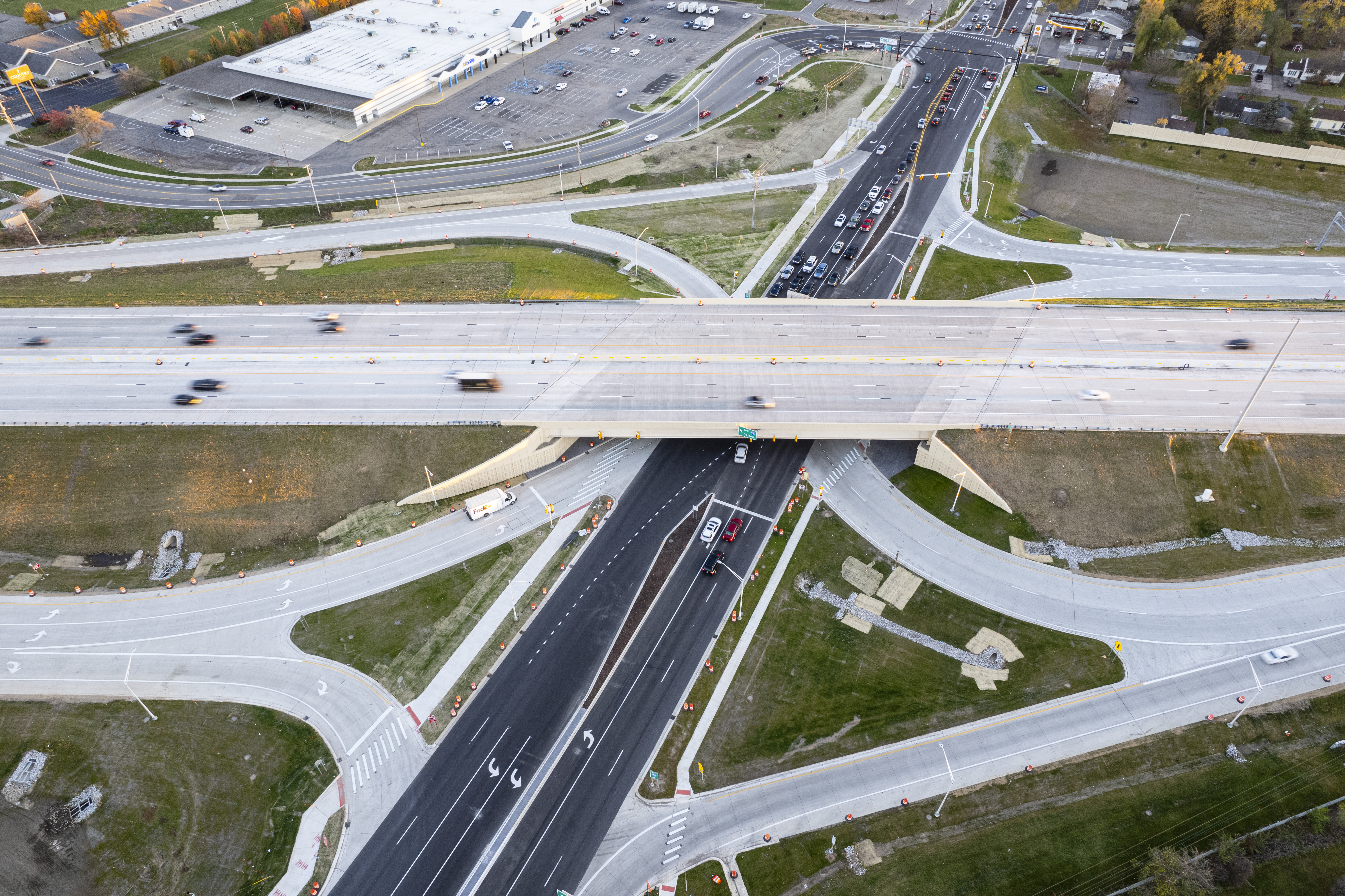 Aerial view of I-94 interchange at Portage Road - mlive.com