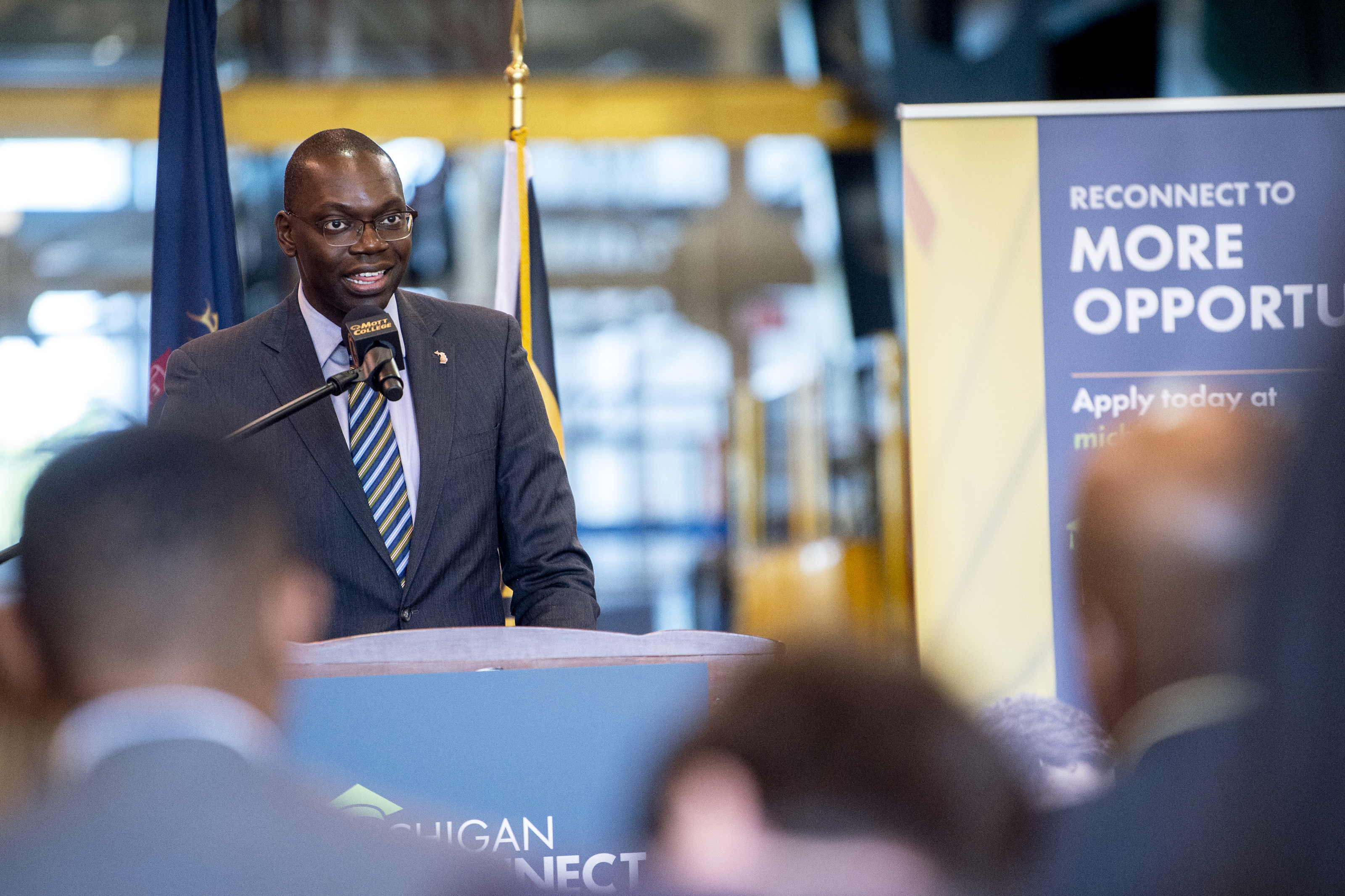 Lt. Gov. Gilchrist highlights Michigan Reconnect program at Mott ...