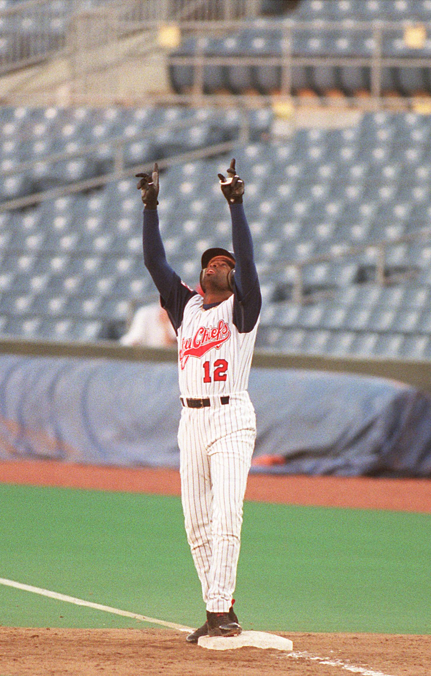 May 1, 2001: Deion Sanders puts on a show in his return after three seasons  away from baseball. In his first game since 1997, Reds outfielder Deion, By Blacks in Baseball