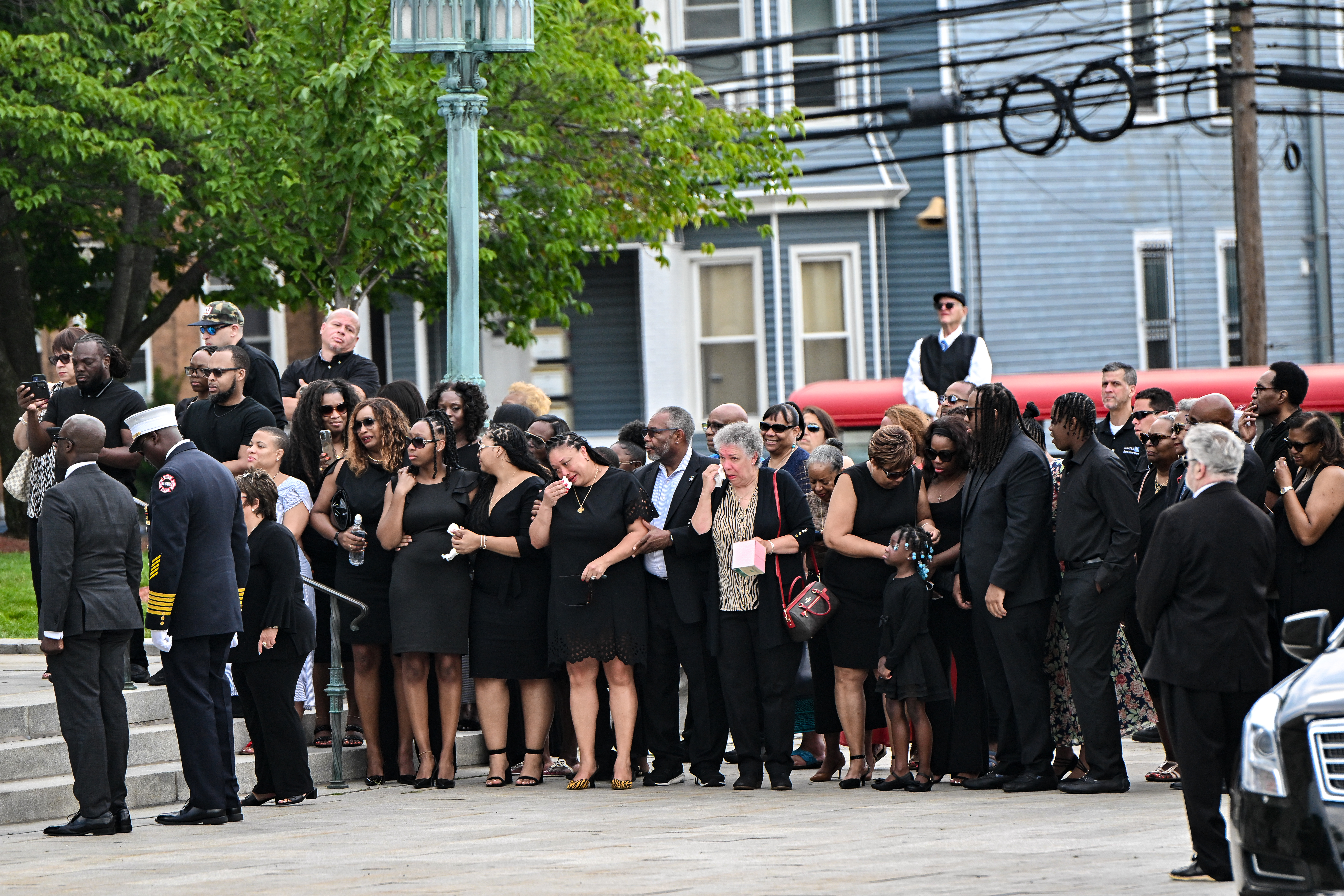 Port Newark cargo ship fire: Mourners gather for funeral of fallen