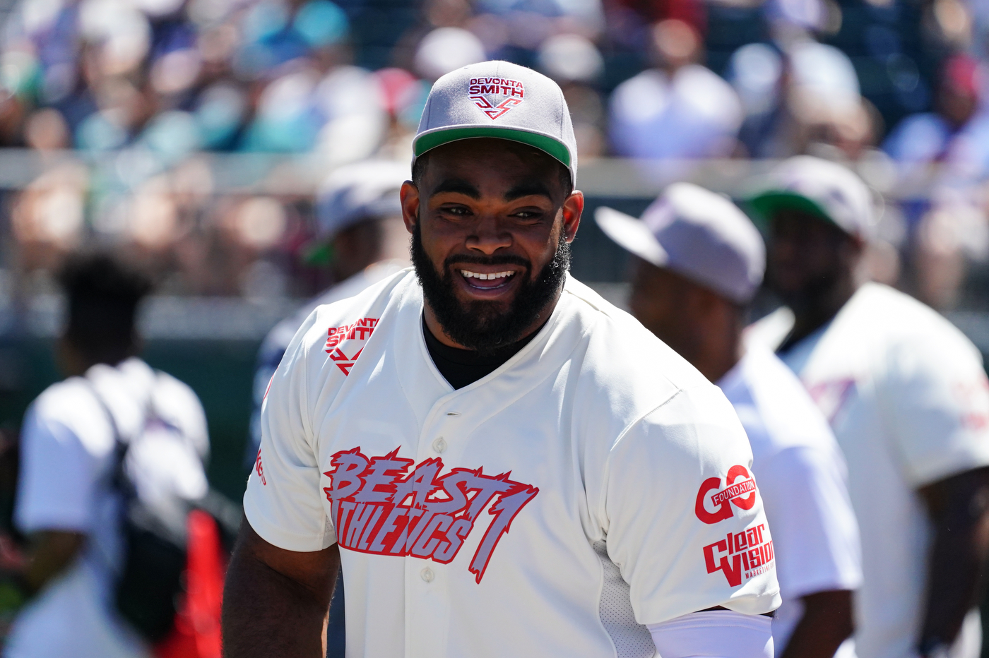 DeVonta Smith's celebrity softball game at Coca-Cola Park