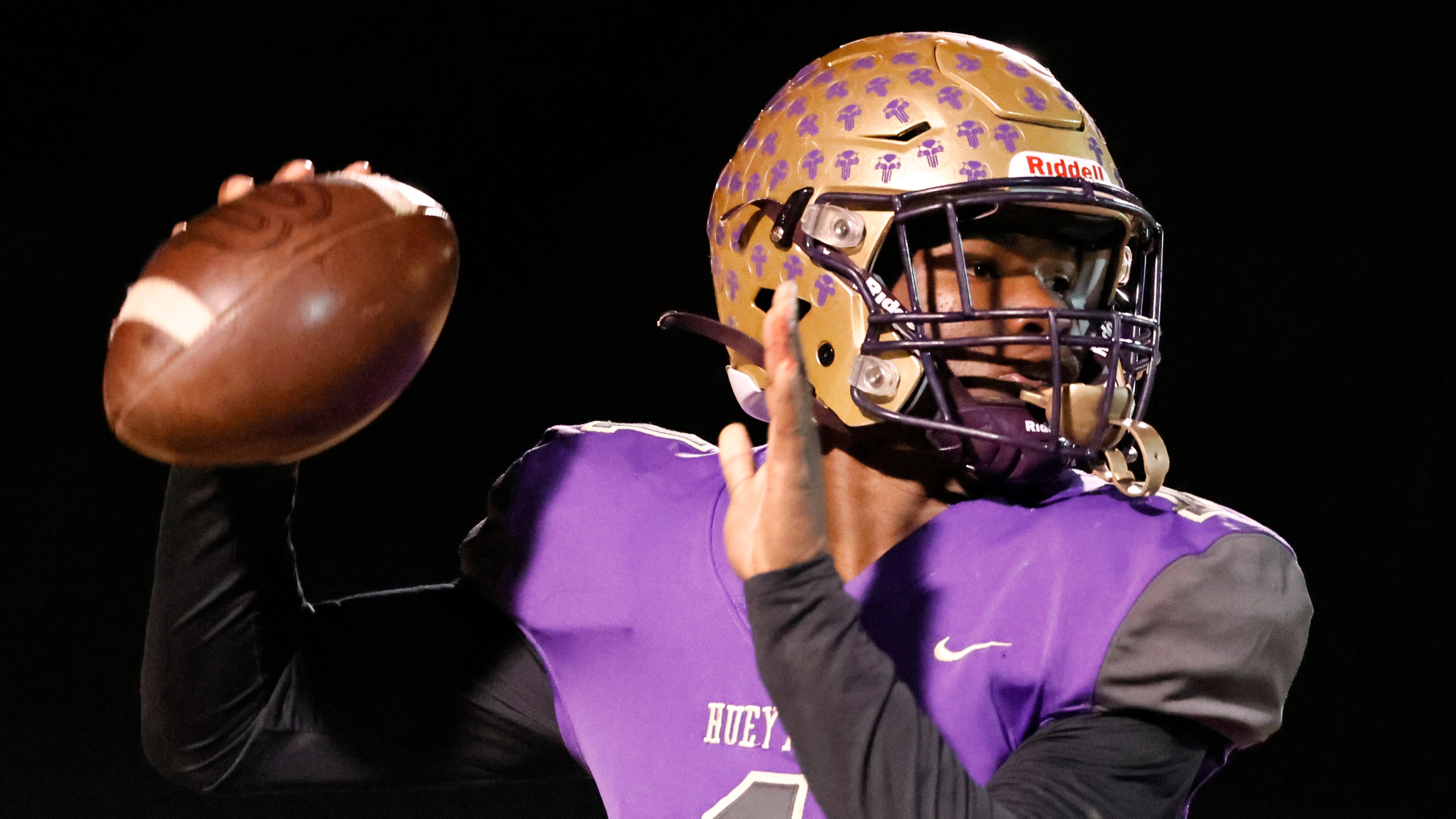 High School Football Jersey Lamar Jackson #7 Tigers Purple