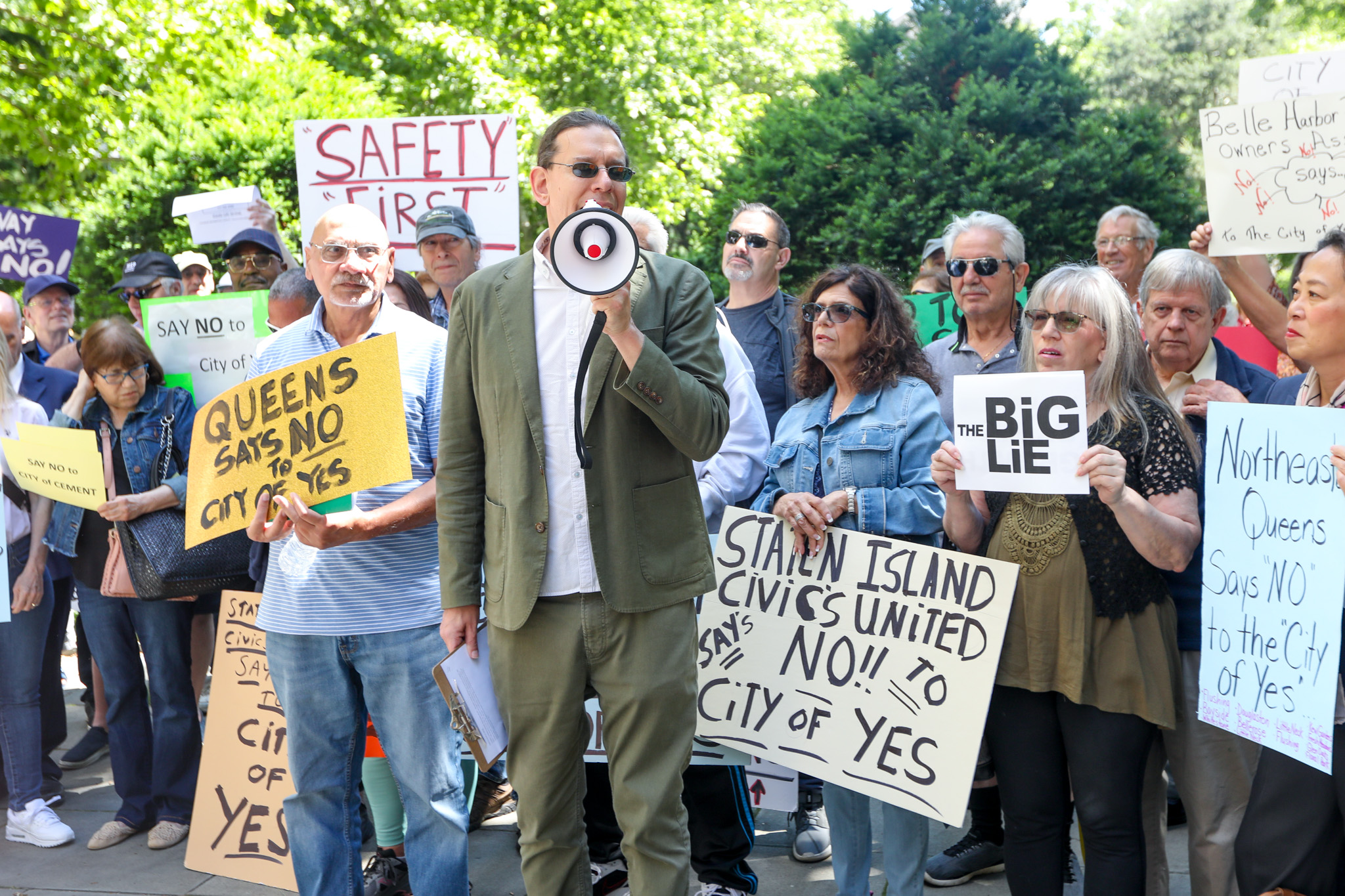 Staten Islanders, joined by citywide protesters, rally against major ...