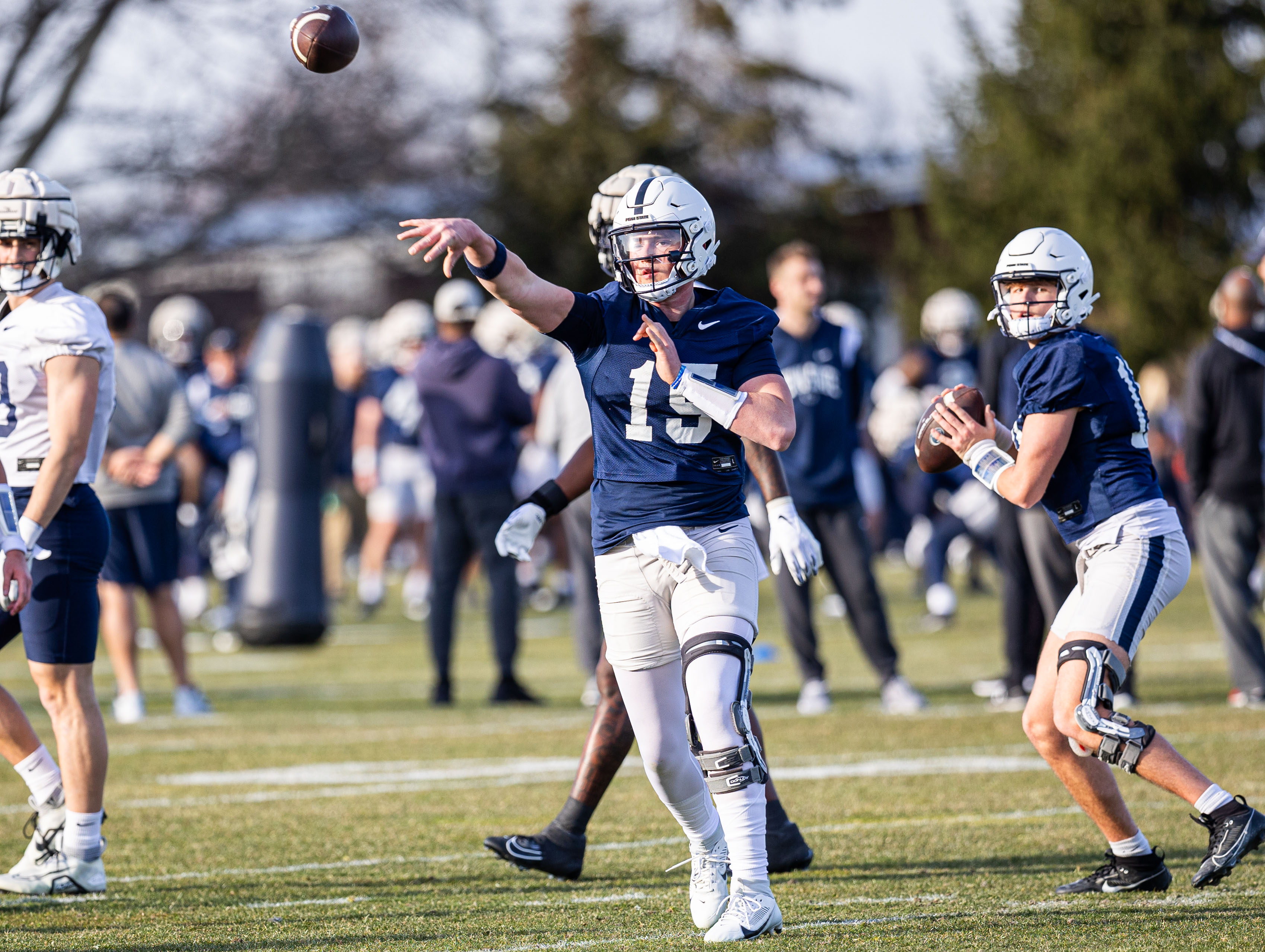 First Day Of Penn State Football Spring Practice, March 12, 2024 ...