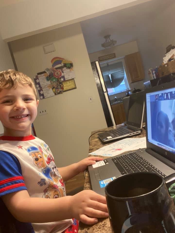 Students participate in remote learning in Staten Island schools