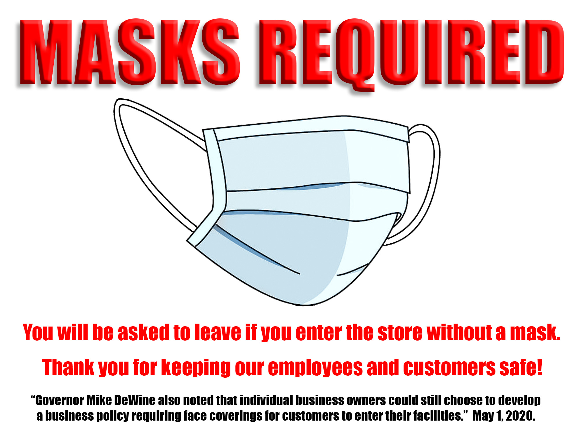 Download Handy Masks Required Sign You Can Download Here For Free For Your Business Cleveland Com