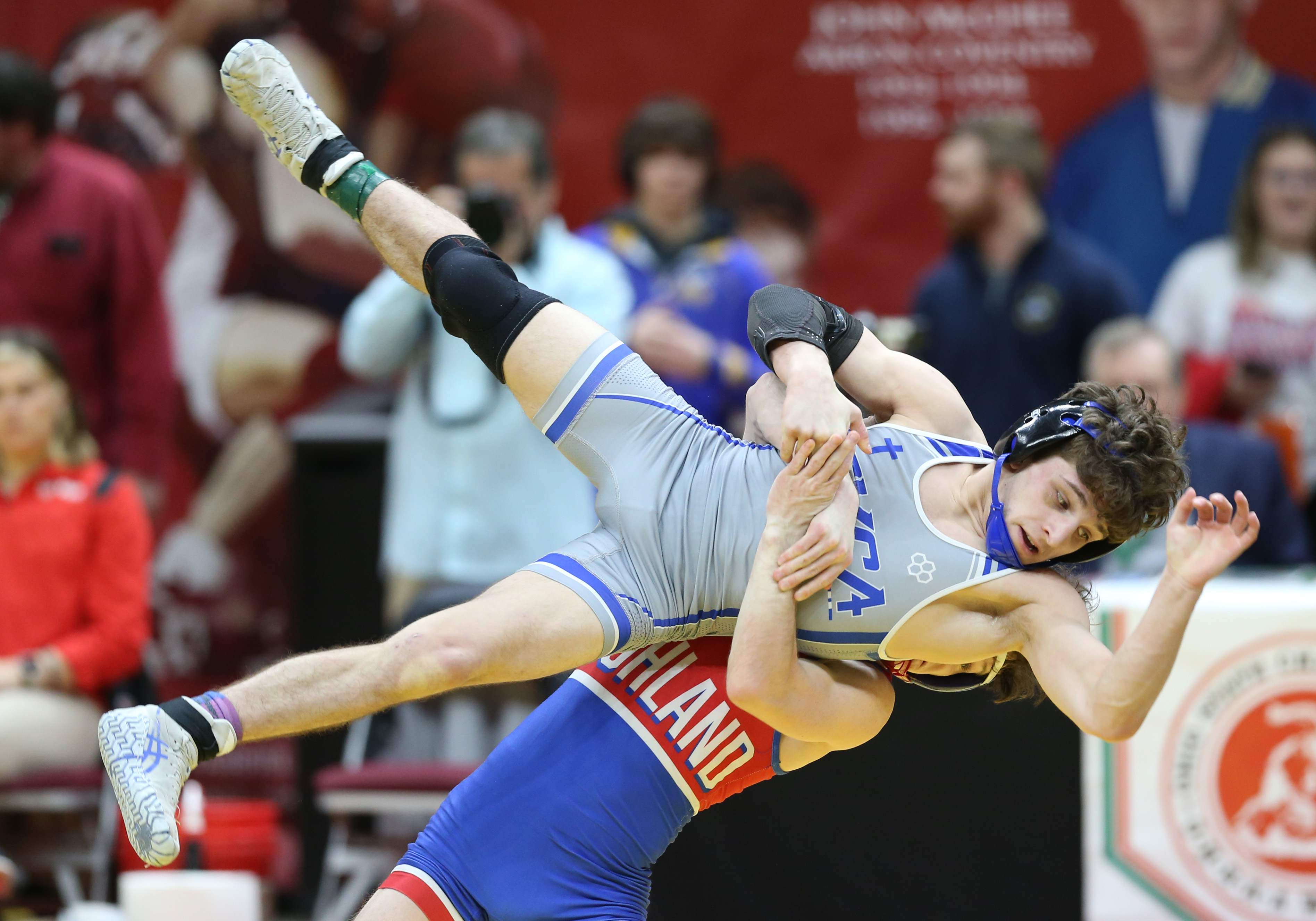 D2 state high school wrestling tournament round one, March 10, 2023 ...