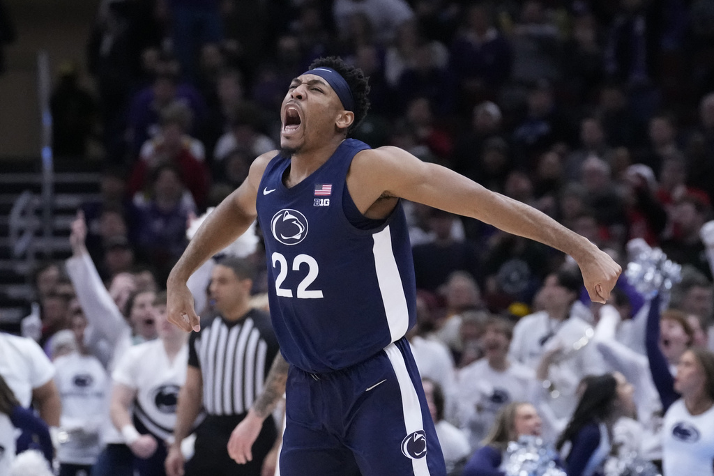 What channel is the Penn State basketball game on today vs.  Indiana?