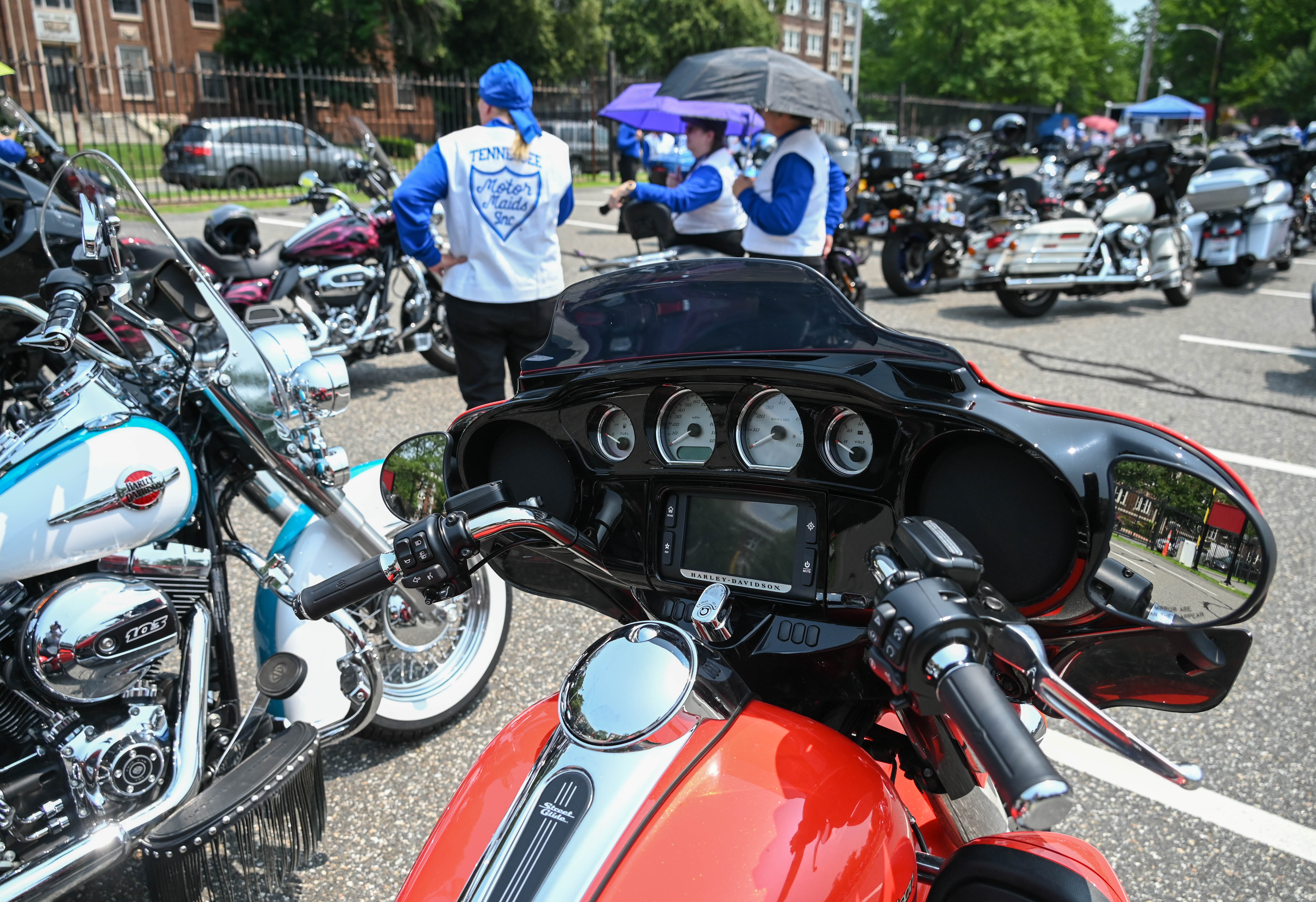 Motor Maids ride into Western Mass for a cycle convention