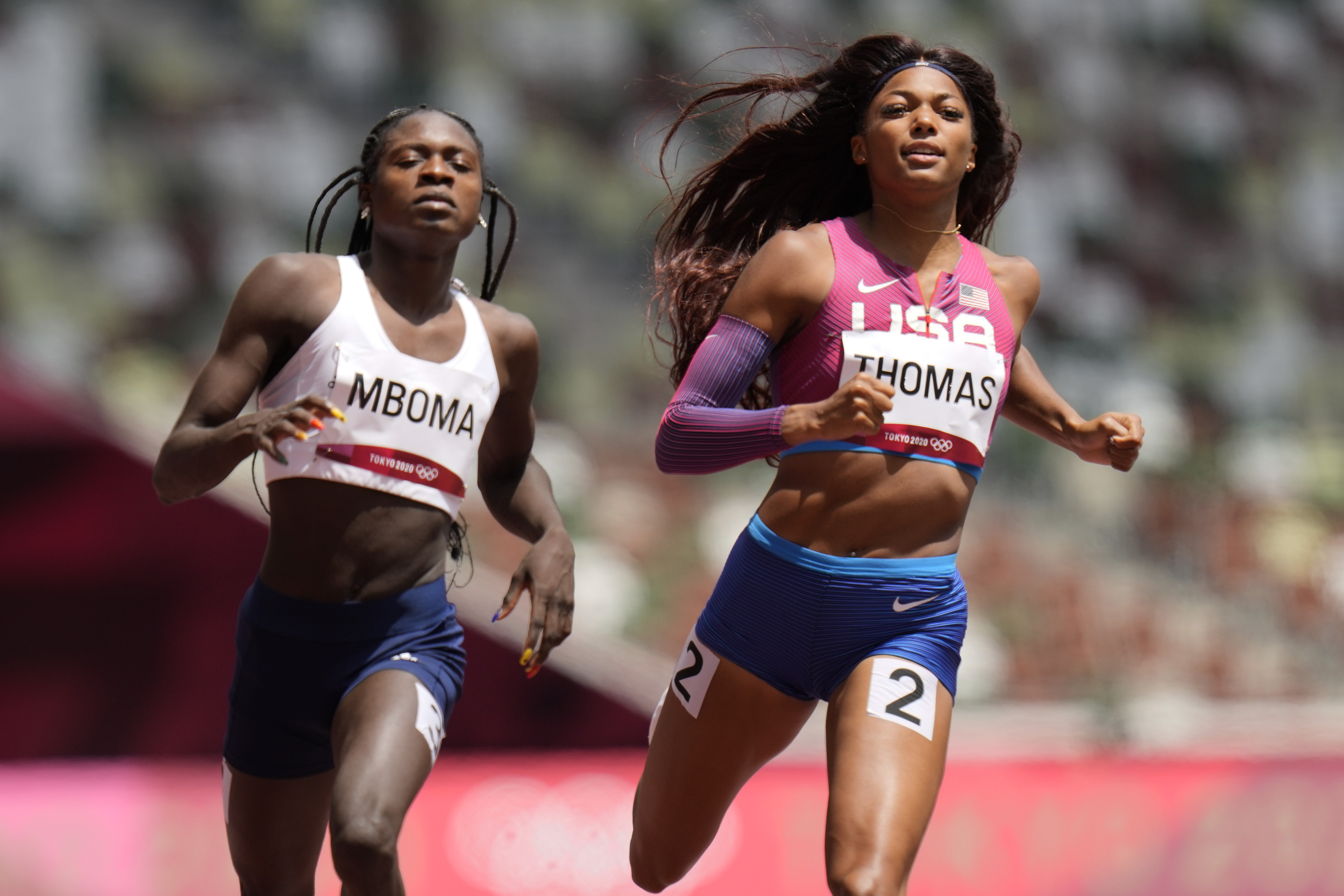 Olympics 21 Gabby Thomas Of Florence Finishes Second In Her Heat Advances In Women S 0 Meters Masslive Com