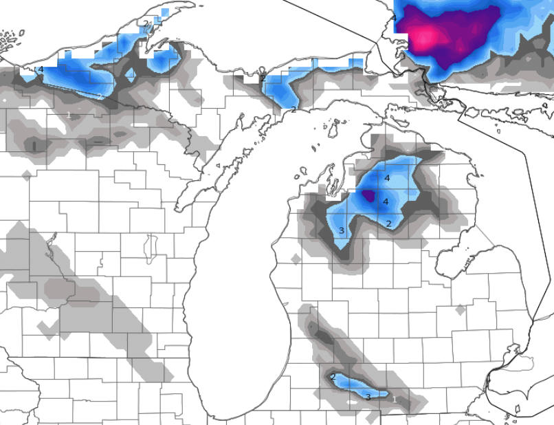 First accumulating snow coming for Lower Michigan’s snowbelts