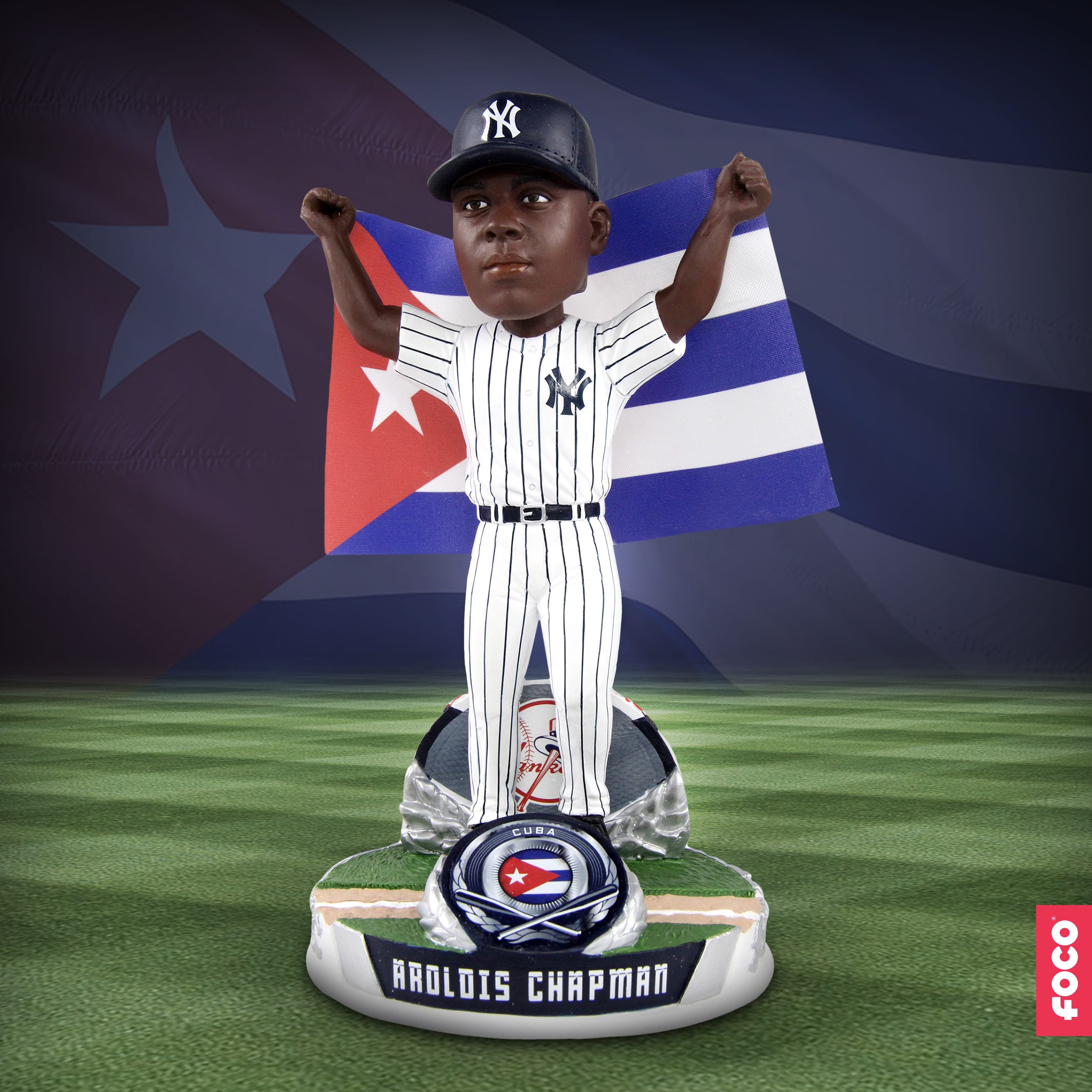 Aroldis Chapman Signed New York Yankees Jersey W/ The Cuban