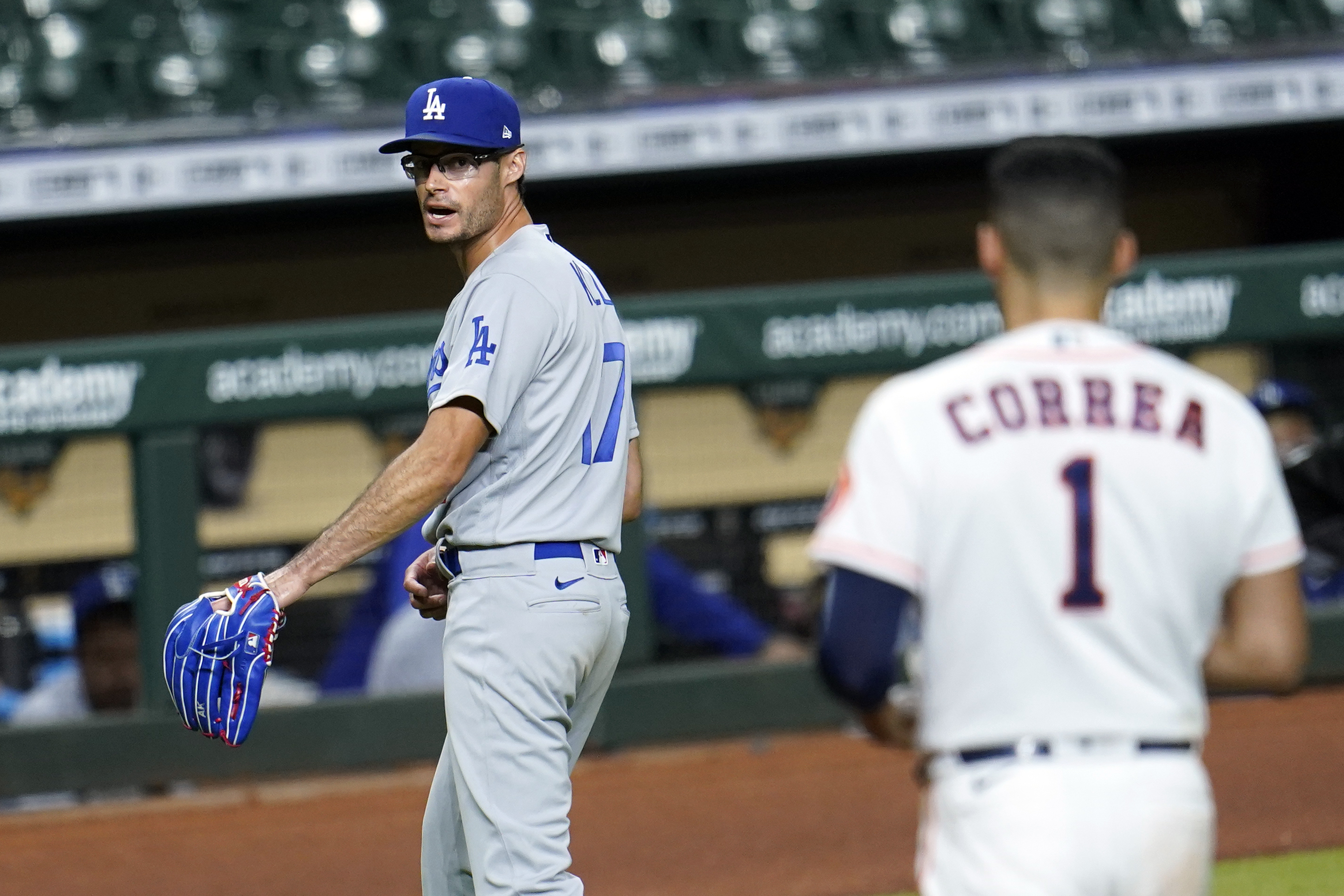 Dodgers' Joe Kelly buzzes Astros' Alex Bregman, Yuli Gurriel, Carlos Correa  to empty benches (VIDEO) 