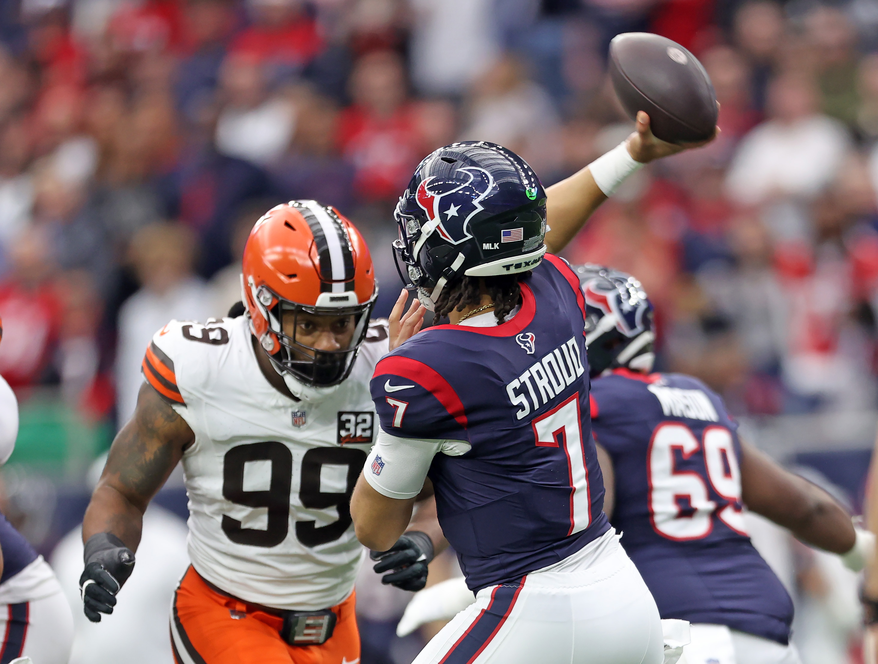 Houston Texans Quarterback C.J. Stroud Vs. The Cleveland Browns ...