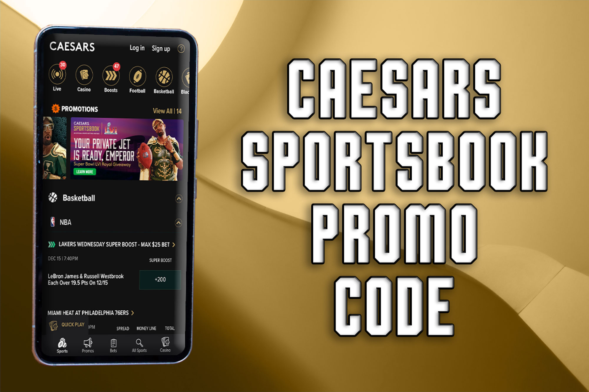 Caesars Sportsbook promo code is best bet for MLB, football action