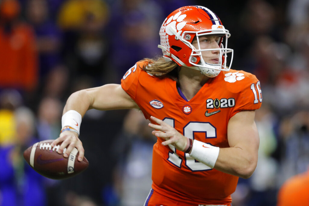 Jacksonville Jaguars: Trevor Lawrence 2021 White Jersey - Officially L