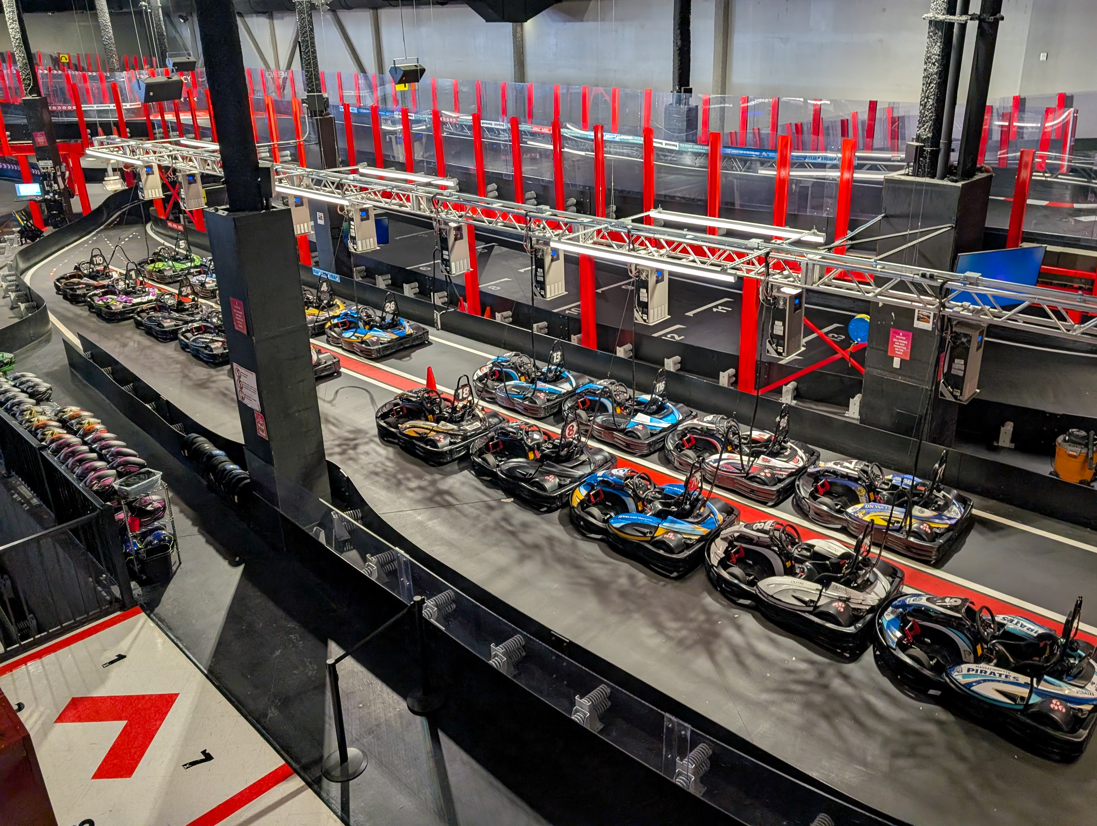 A look around the go-kart at Apex Entertainment Marlborough.