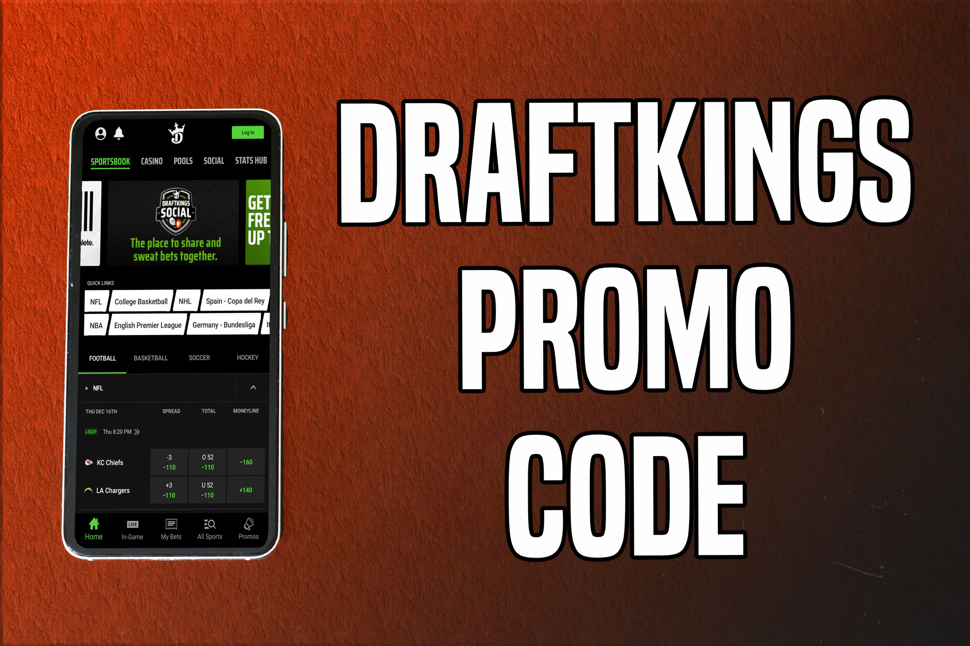 DraftKings Promo Code: NFL Week 8 Bet $5, Win $200 on Any Matchup -  Crossing Broad