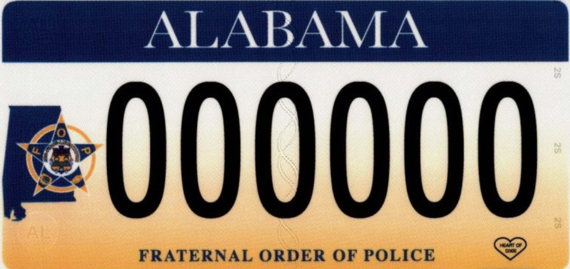 New license plates in Alabama