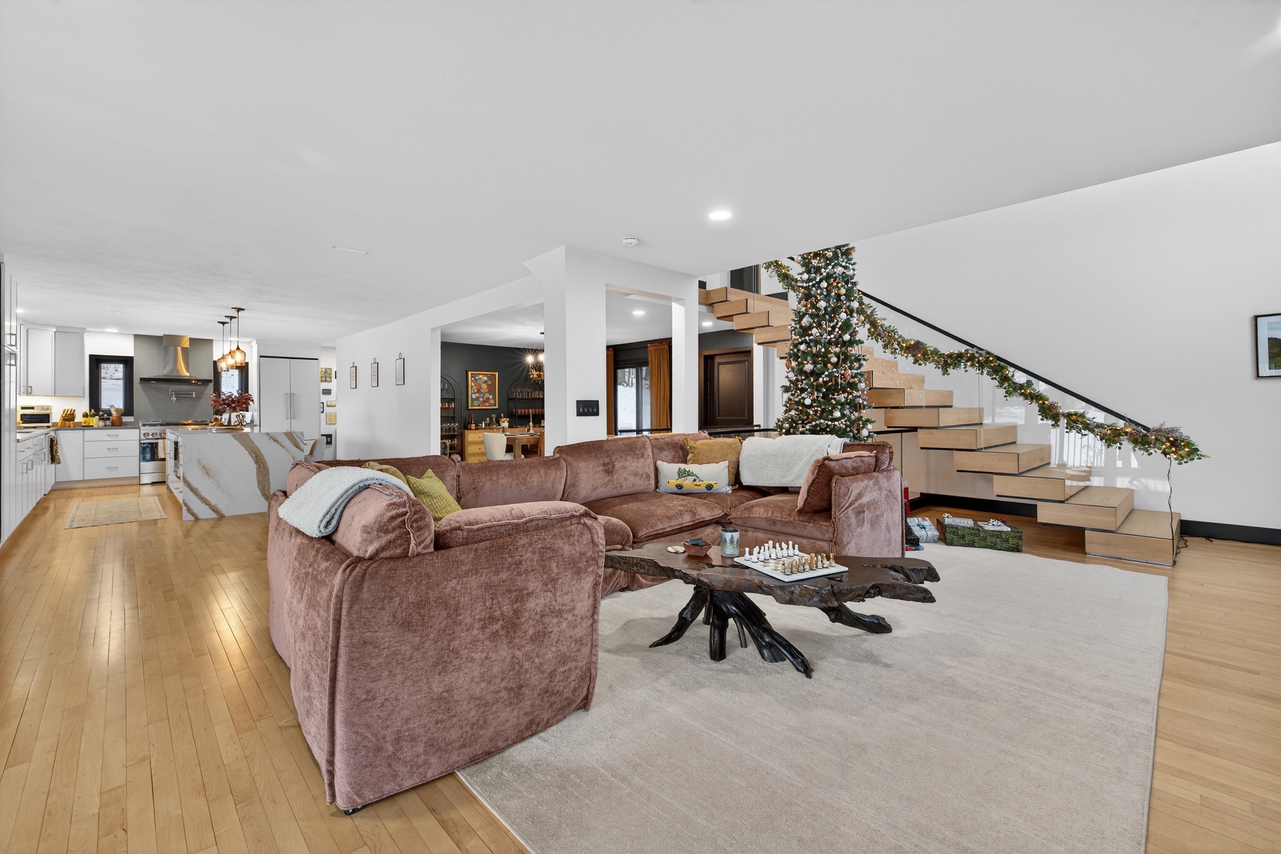 - Christina Cianciosi grew up admiring the house at 101 Alton Street in Syracuse which borders Bellevue Country Club. In 2022, she bought the unique home and gave it an extensive renovation. Looking back towards the kitchen from the living room. Courtesy of Kyle Fedrizzi, owner of kfotography315, LLC.