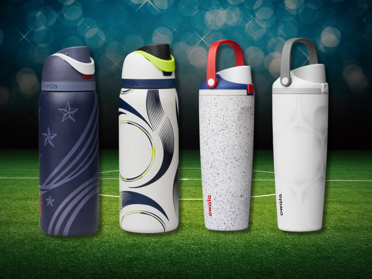 Owala Soccer Collection release includes 4 new water bottles for