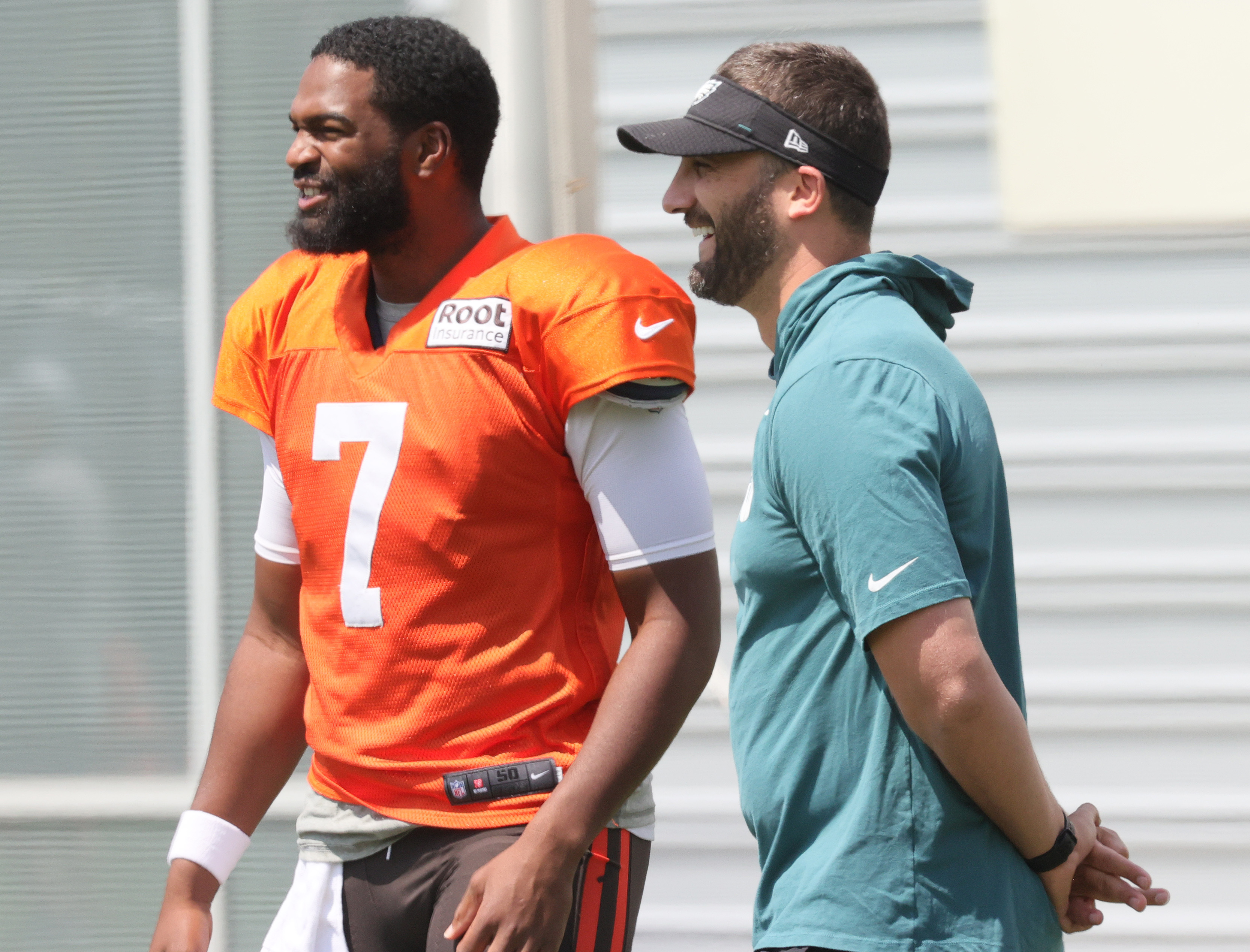 Deshaun Watson, Jacoby Brissett in action on Day 5 of Browns Training Camp  