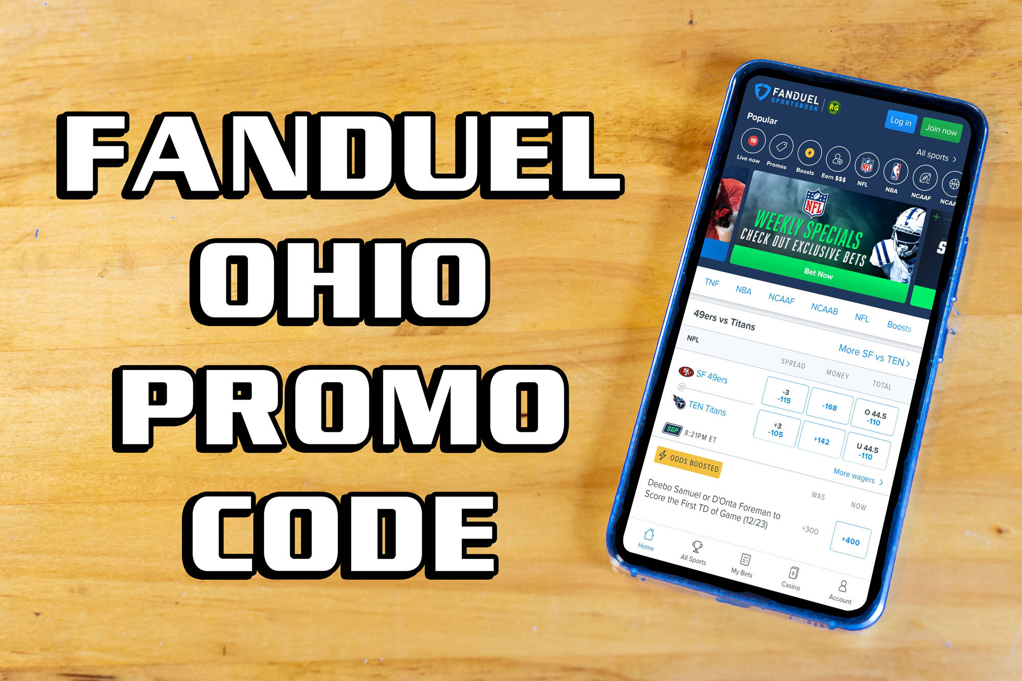 FanDuel Ohio promo code: Get $200 in bonus bets for betting $5 on NFL Week  18 Saturday games 