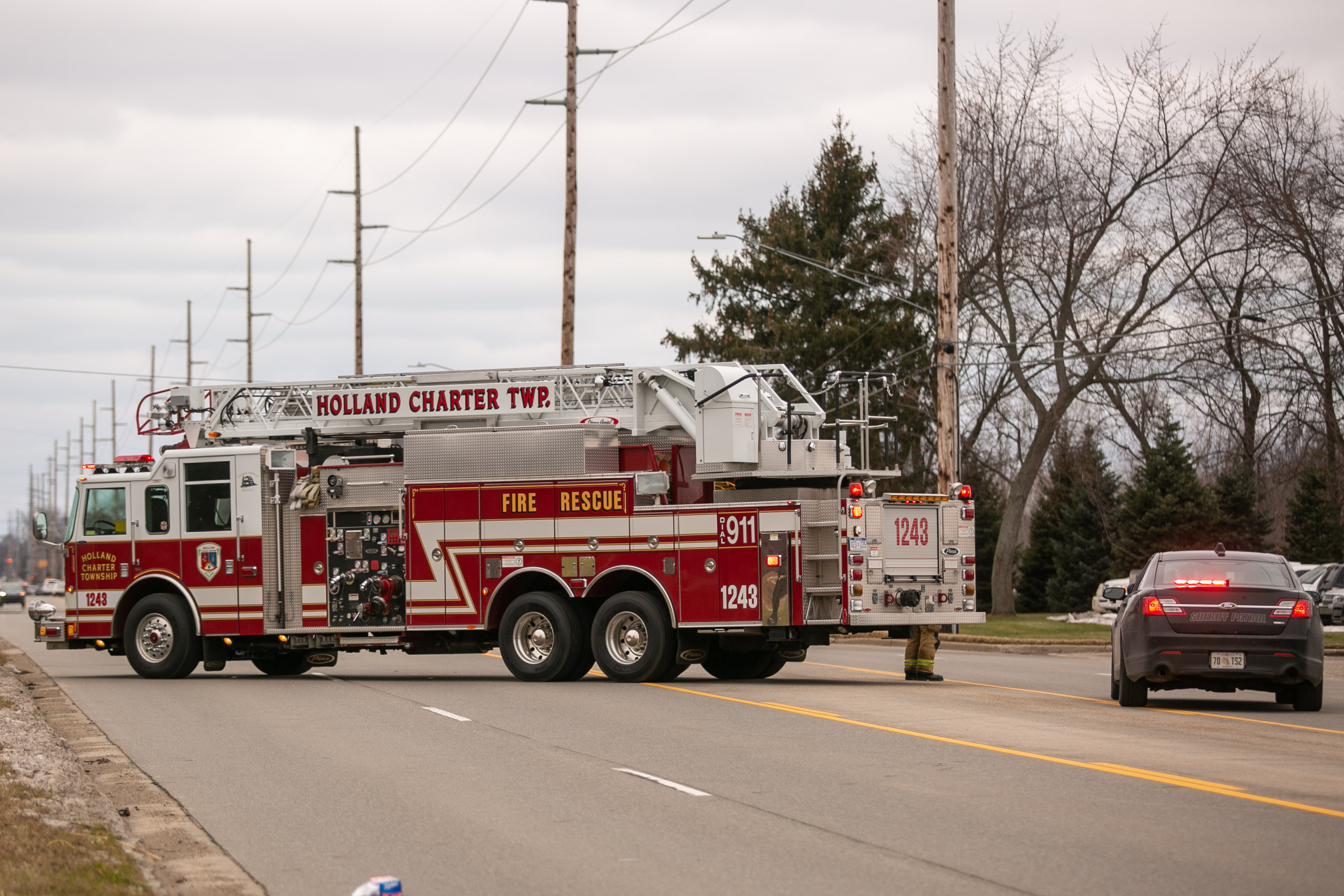 Three children hospitalized after being trapped in an SUV crash in