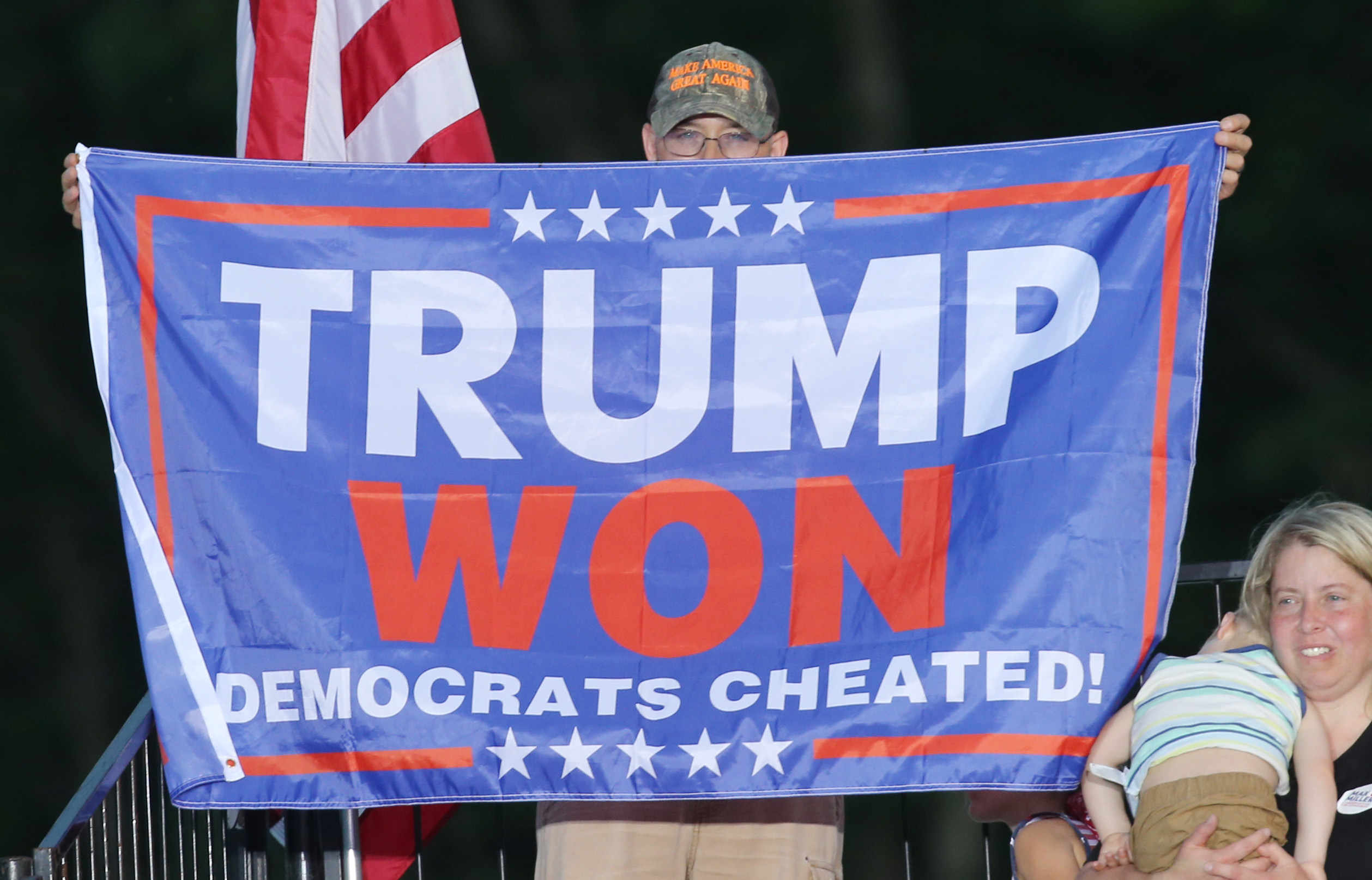 President Donald Trump holds first rally since leaving office at the Lorain County Fairgrounds