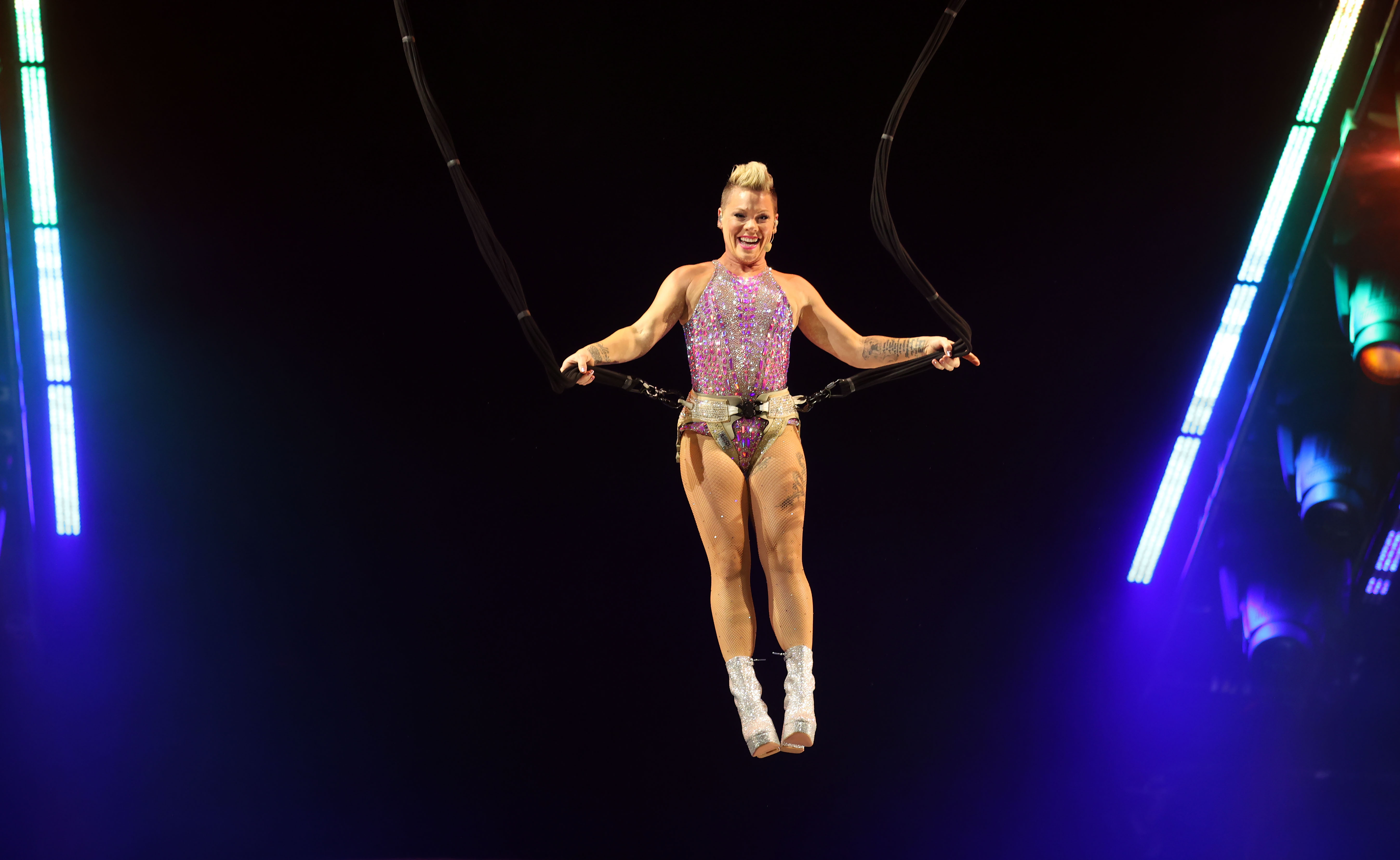 Pink performs at Rocket Mortgage FieldHouse, November 8, 2023