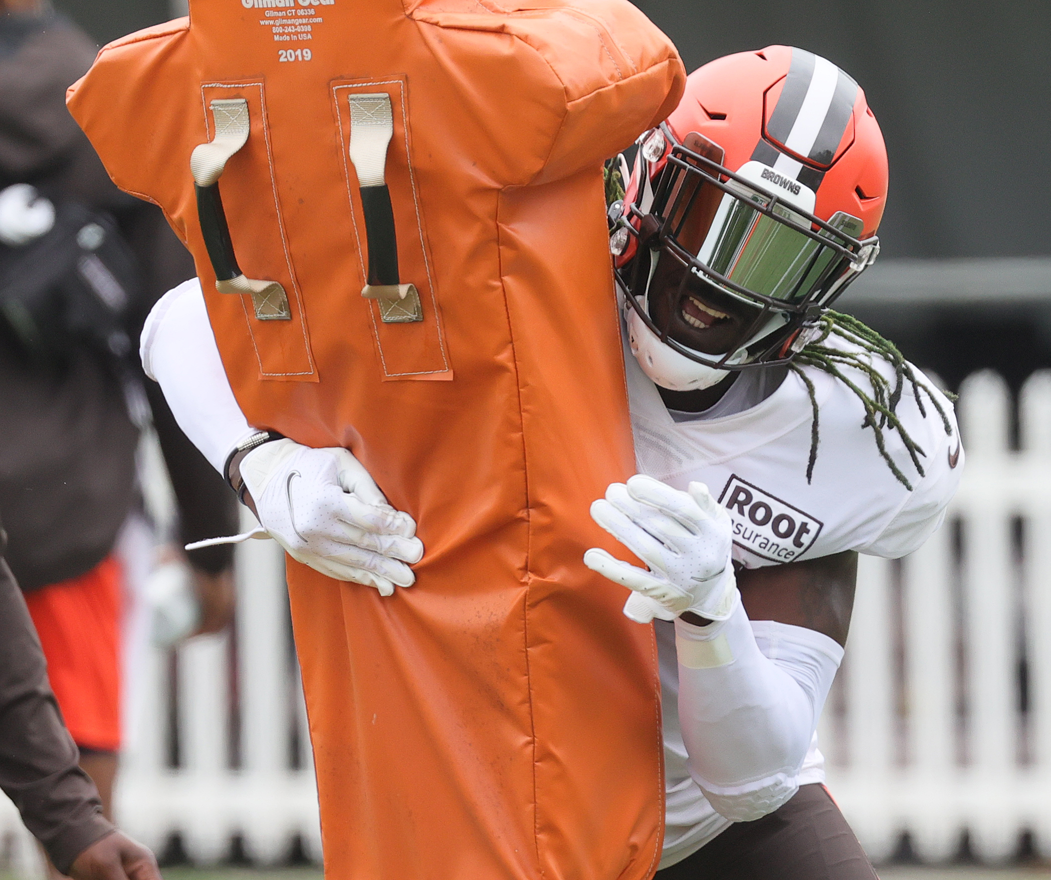 Cleveland Browns safety Ronnie Harrison Jr. (33) walks on the sideline  during an NFL football game against the Cincinnati Bengals, Monday, Oct.  31, 2022, in Cleveland. (AP Photo/Kirk Irwin Stock Photo - Alamy