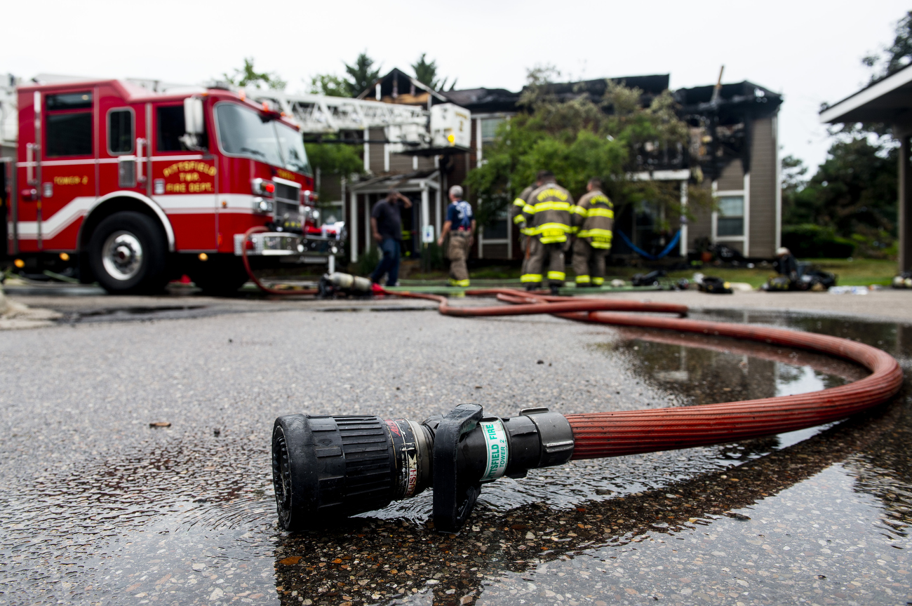 Fire at Hamptons of Cloverlane Apartments