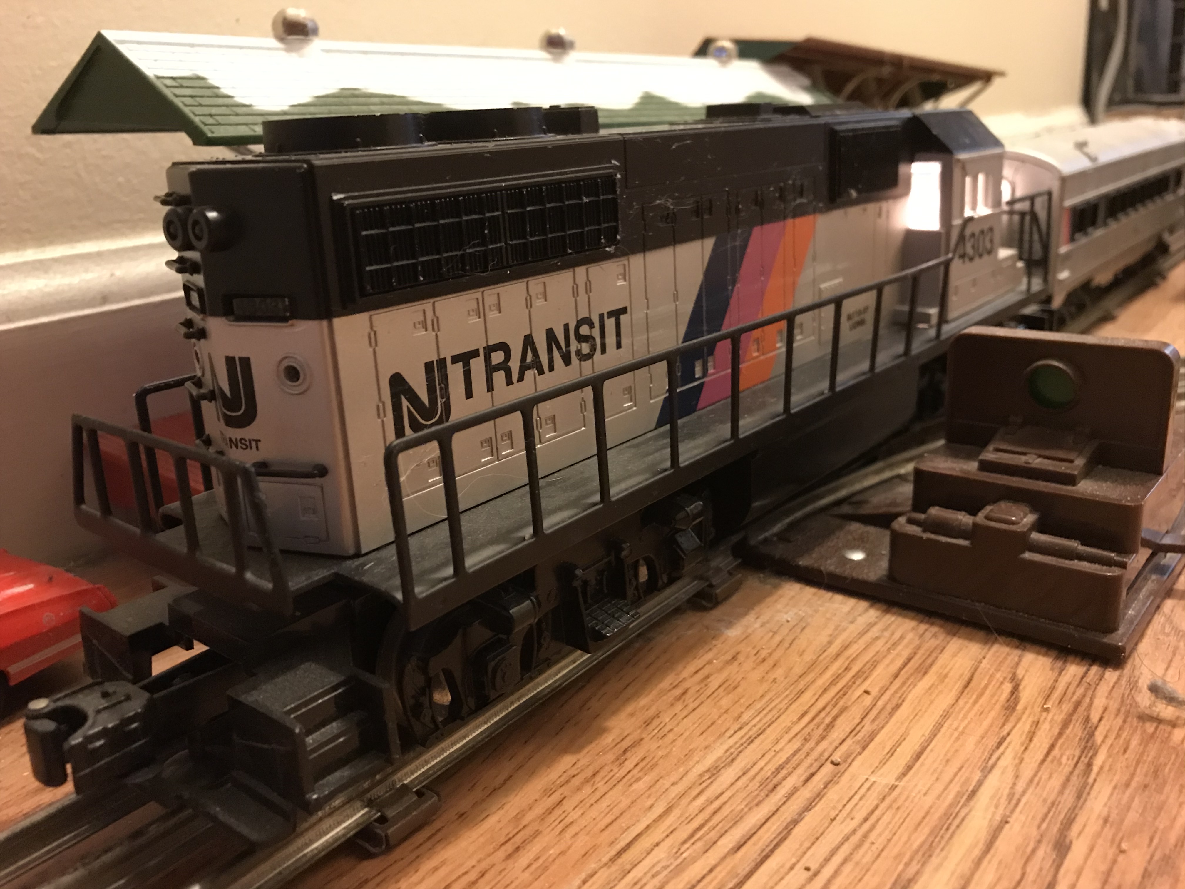 Nj transit wooden toy 2024 train