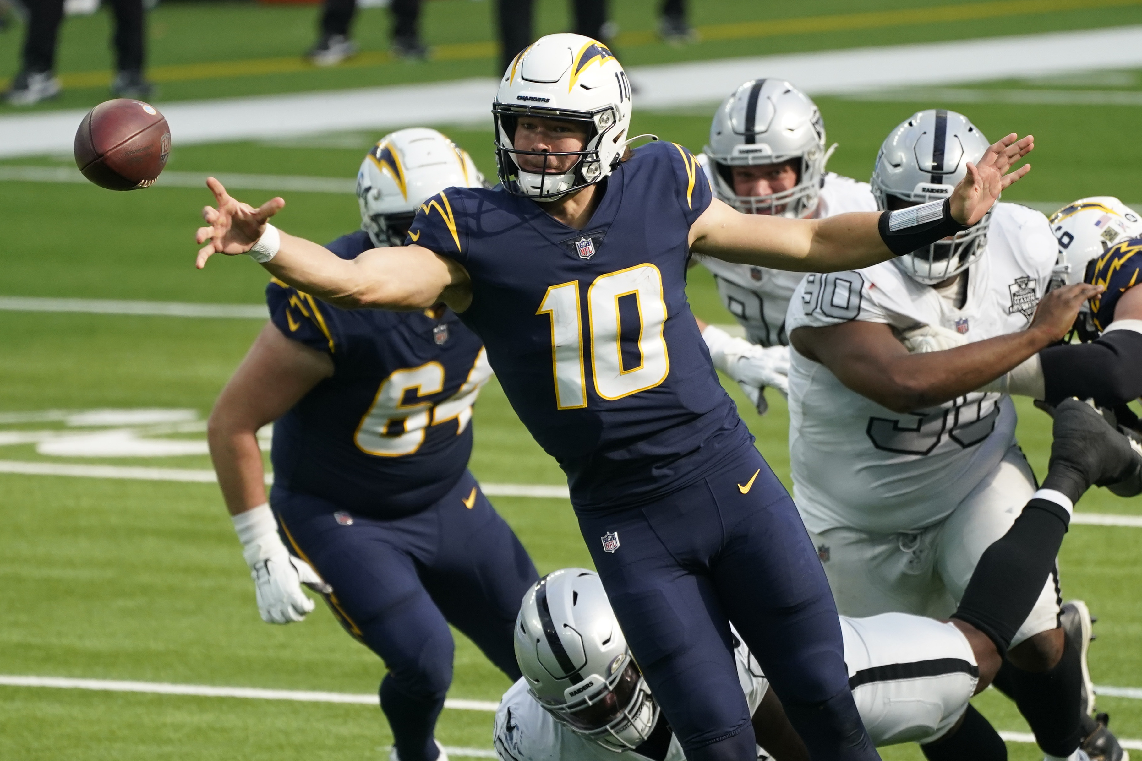 Justin Herbert after OT loss to Las Vegas Raiders: 'I had never