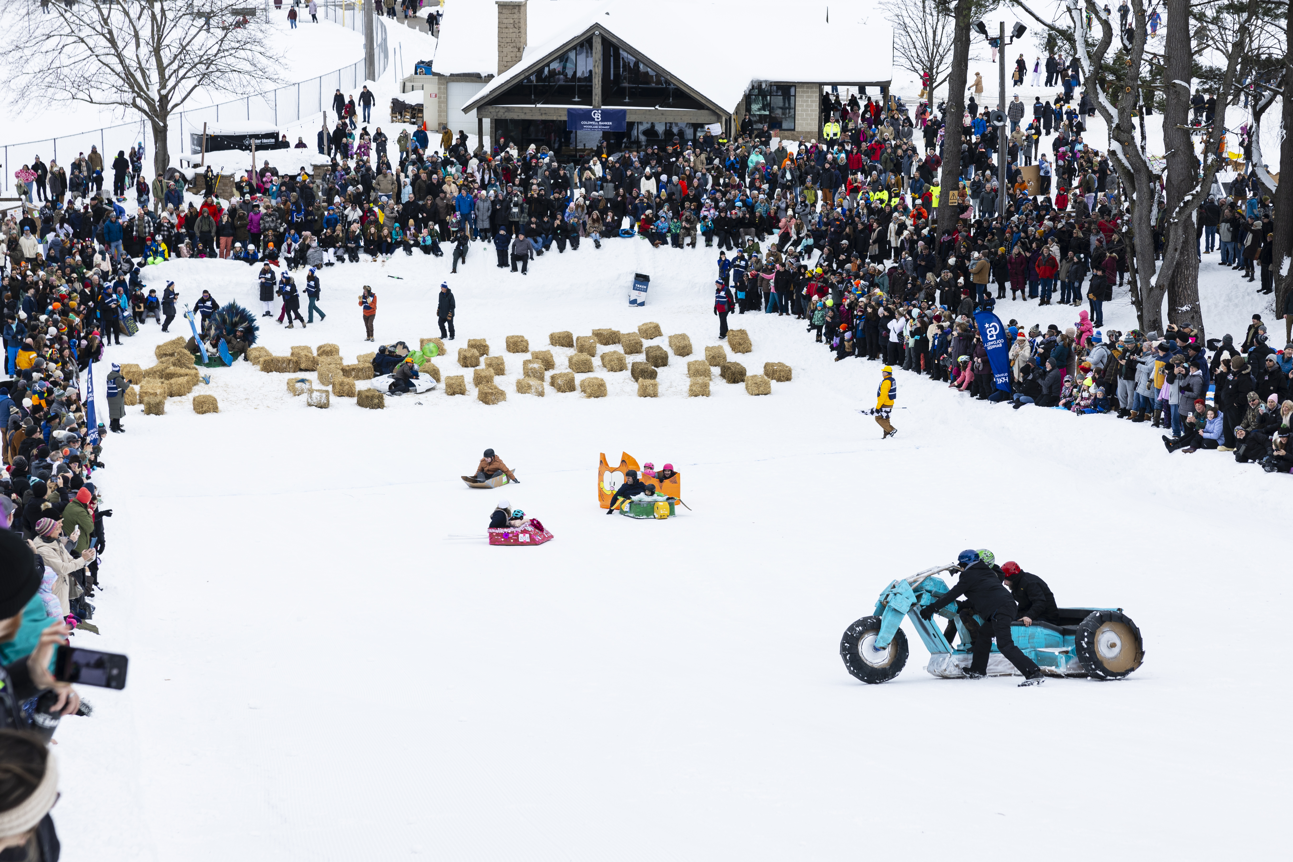 Cardboard sled race at Grand Haven Winterfest 2025 - mlive.com