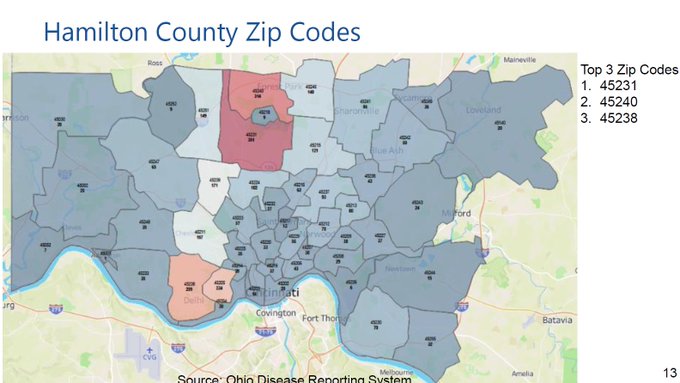 Dayton Ohio Zip Code Map Gov. Mike Dewine Announces Coronavirus Hotspot In 5 Counties Around  Cincinnati, Dayton - Cleveland.com