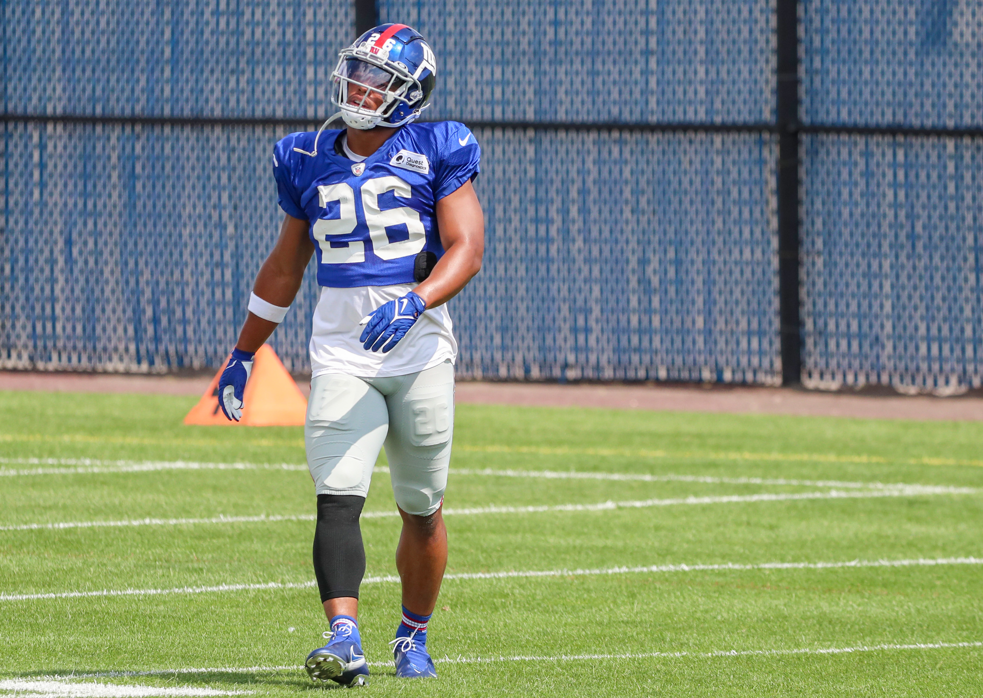 Giants RB Saquon Barkley (knee) questionable to play vs. Broncos