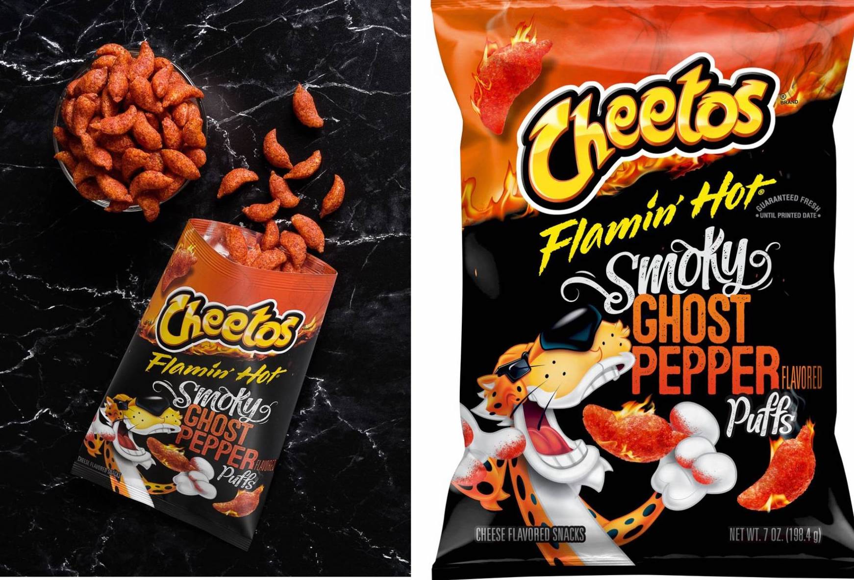 Cheetos Flamin' Hot Smoky Ghost Pepper Puffs Review: This New