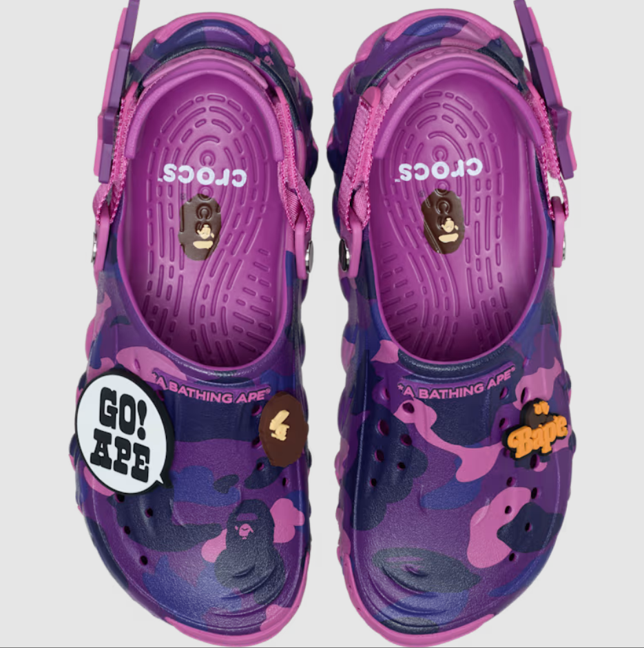Crocs just dropped its BAPE Echo RO Clog collaboration and sizes