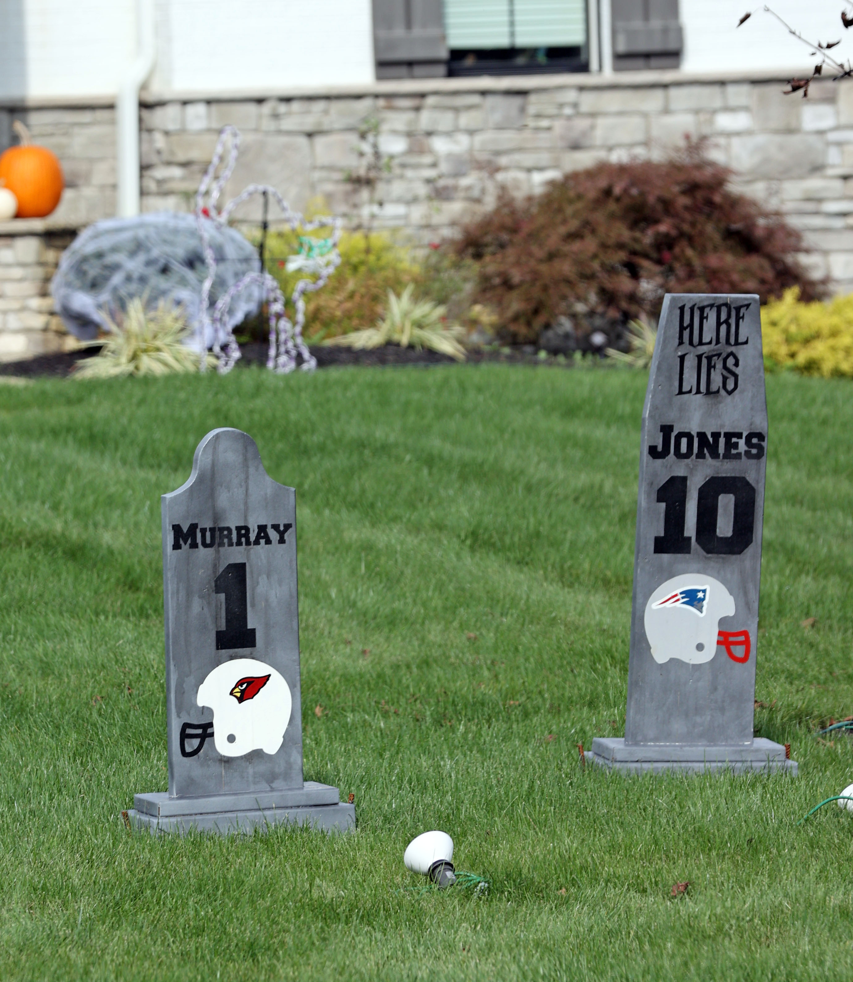 Myles Garrett decorates house with tombstones of quarterbacks, October