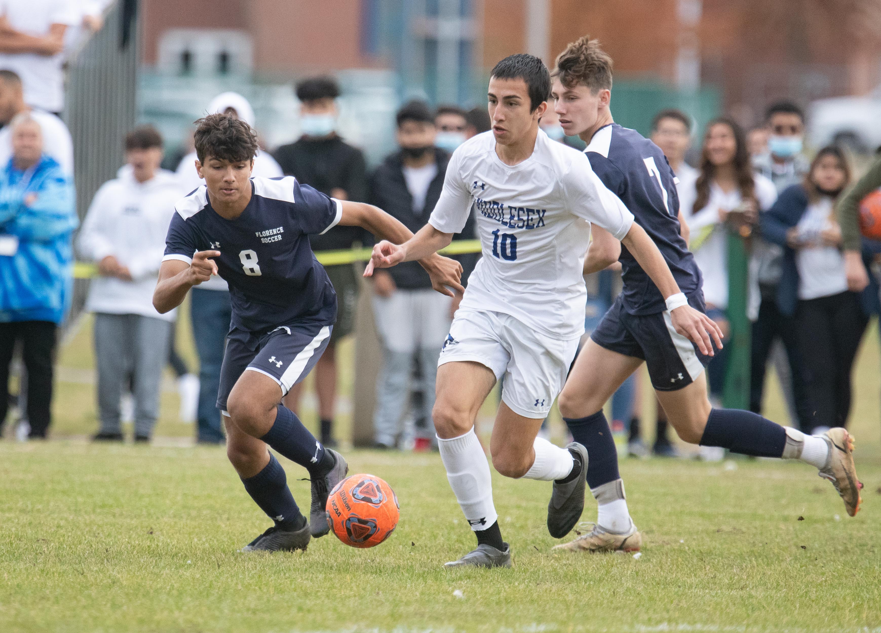 Russell R Boracci Boys Soccer: Florence vs Middlesex in Central Jersey, Group 1 finals ...
