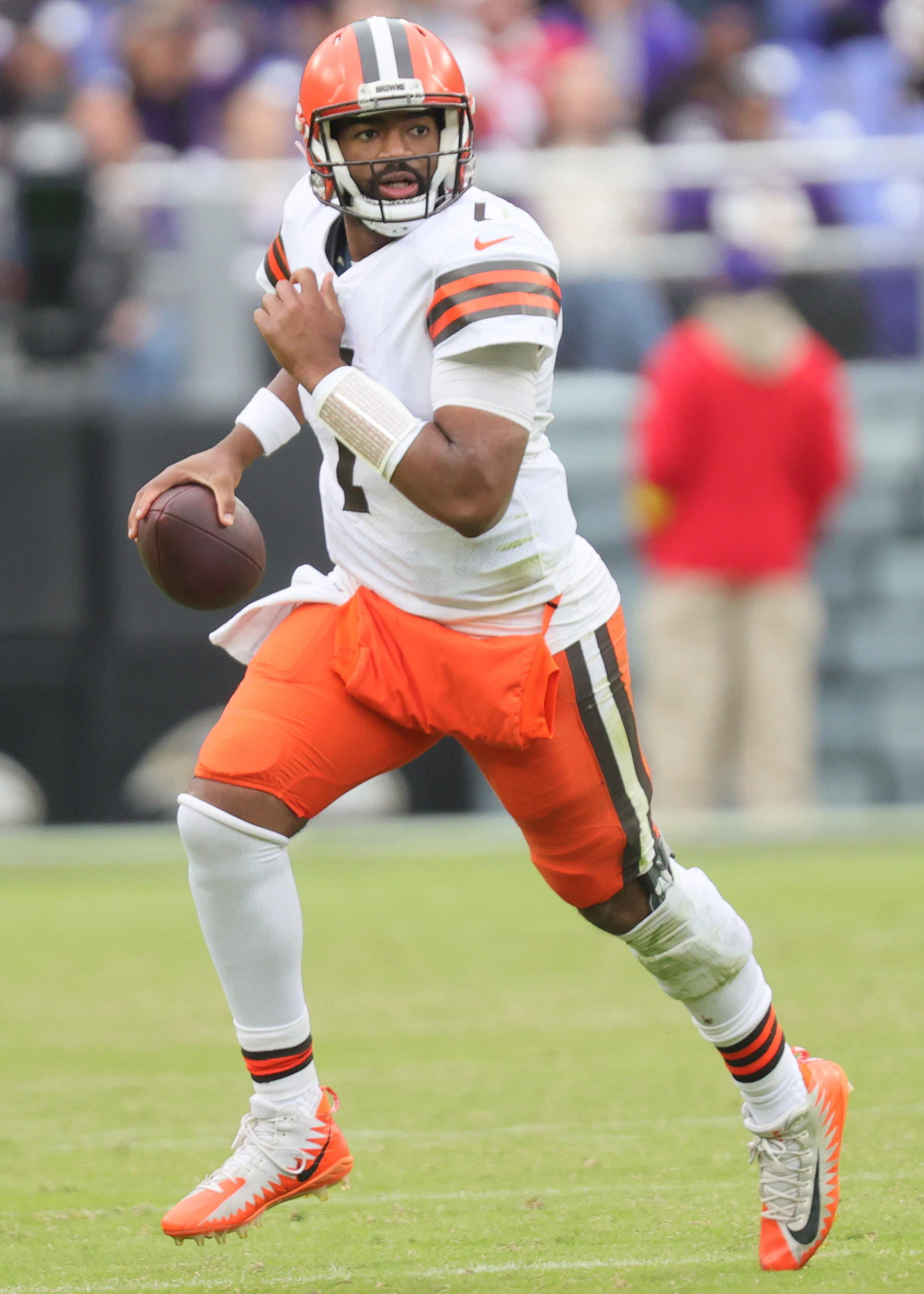 Lids Jacoby Brissett Cleveland Browns Fanatics Authentic Game-Used #7 White  Jersey vs. Baltimore Ravens on October 23, 2022