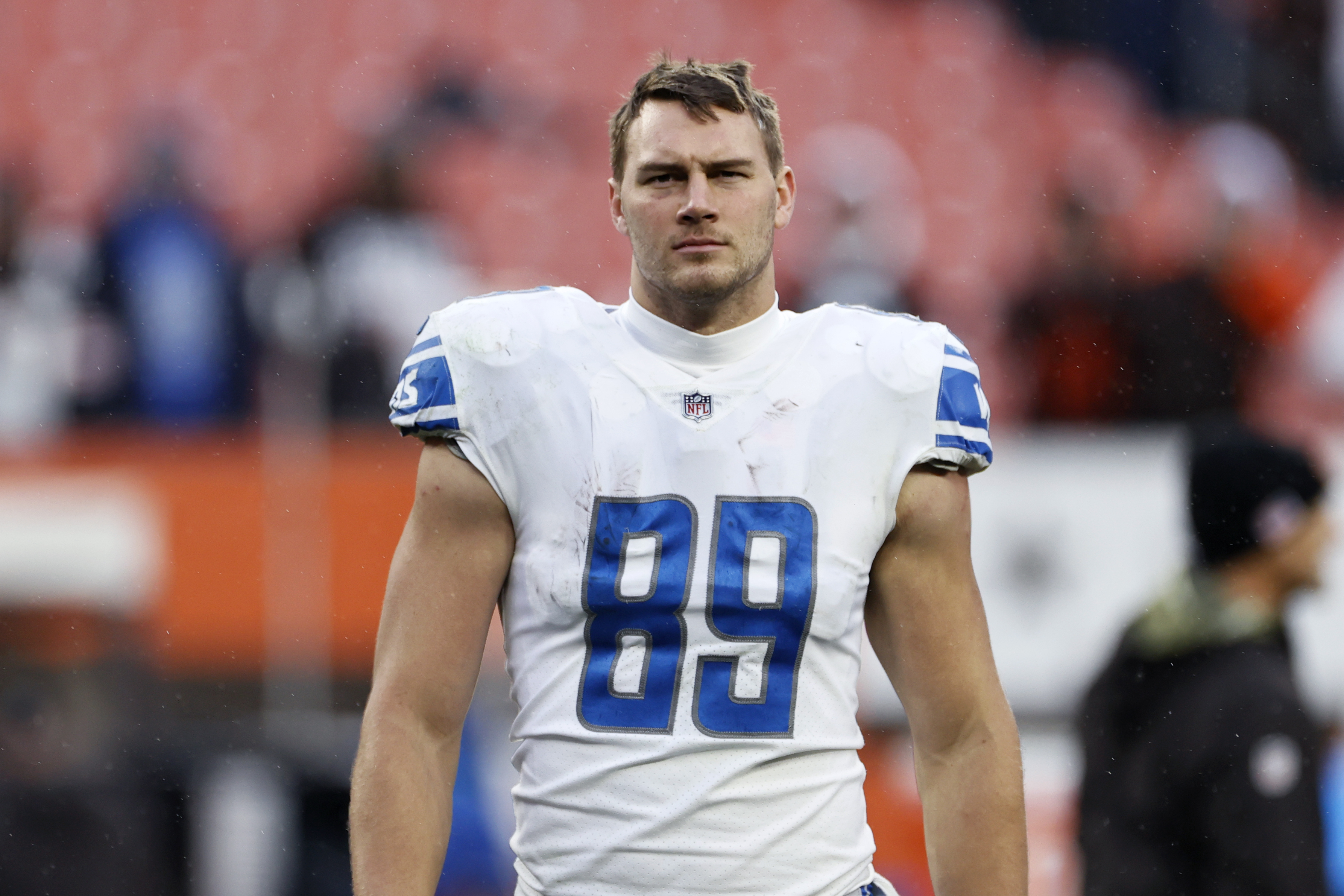 Detroit Lions place TE Brock Wright on COVID list, sign Jared Pinkney
