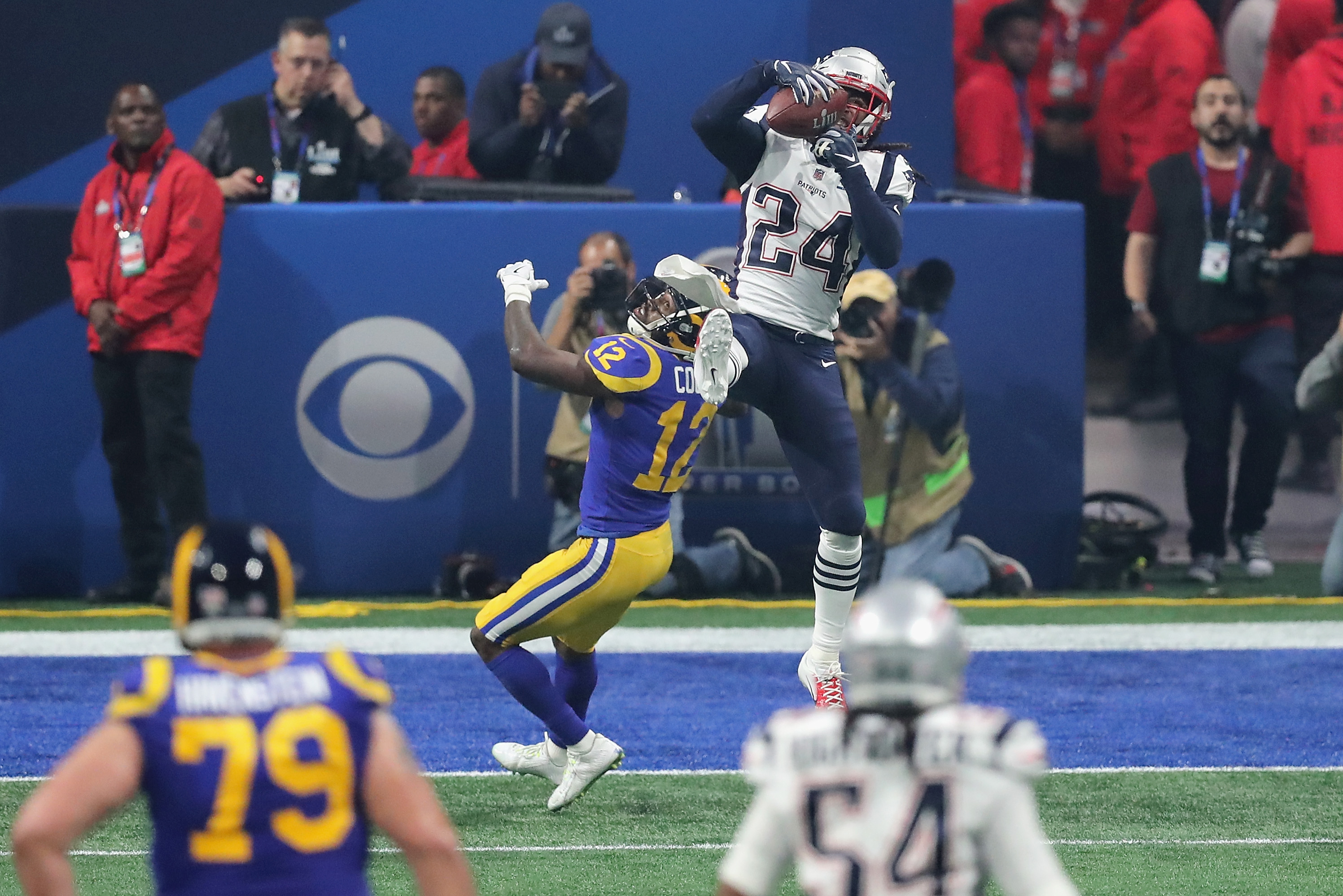 Stephon Gilmore Photo Super Bowl LIII Game Winning Interception 11x14 - New  England Picture