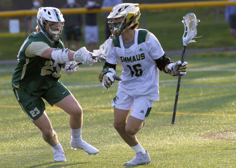 Emmaus boys lacrosse hosts Allentown Central Catholic on April 27, 2021 ...