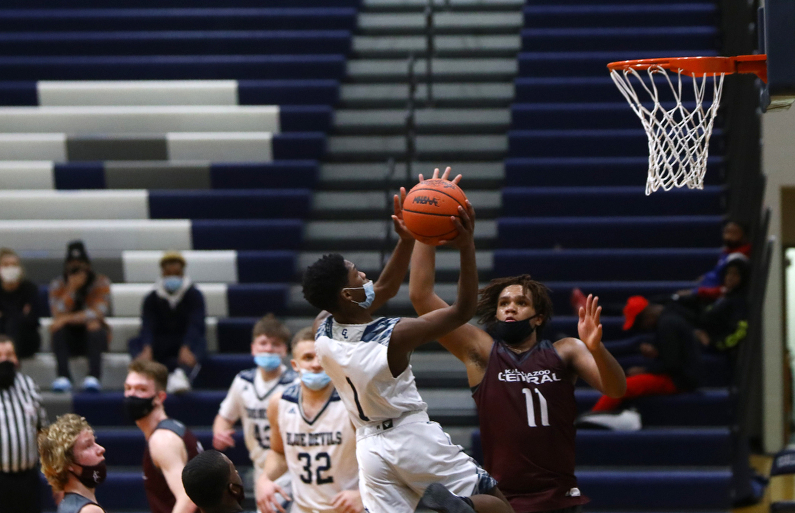 Gull Lake boys basketball takes the win over Kalamazoo Central 5637
