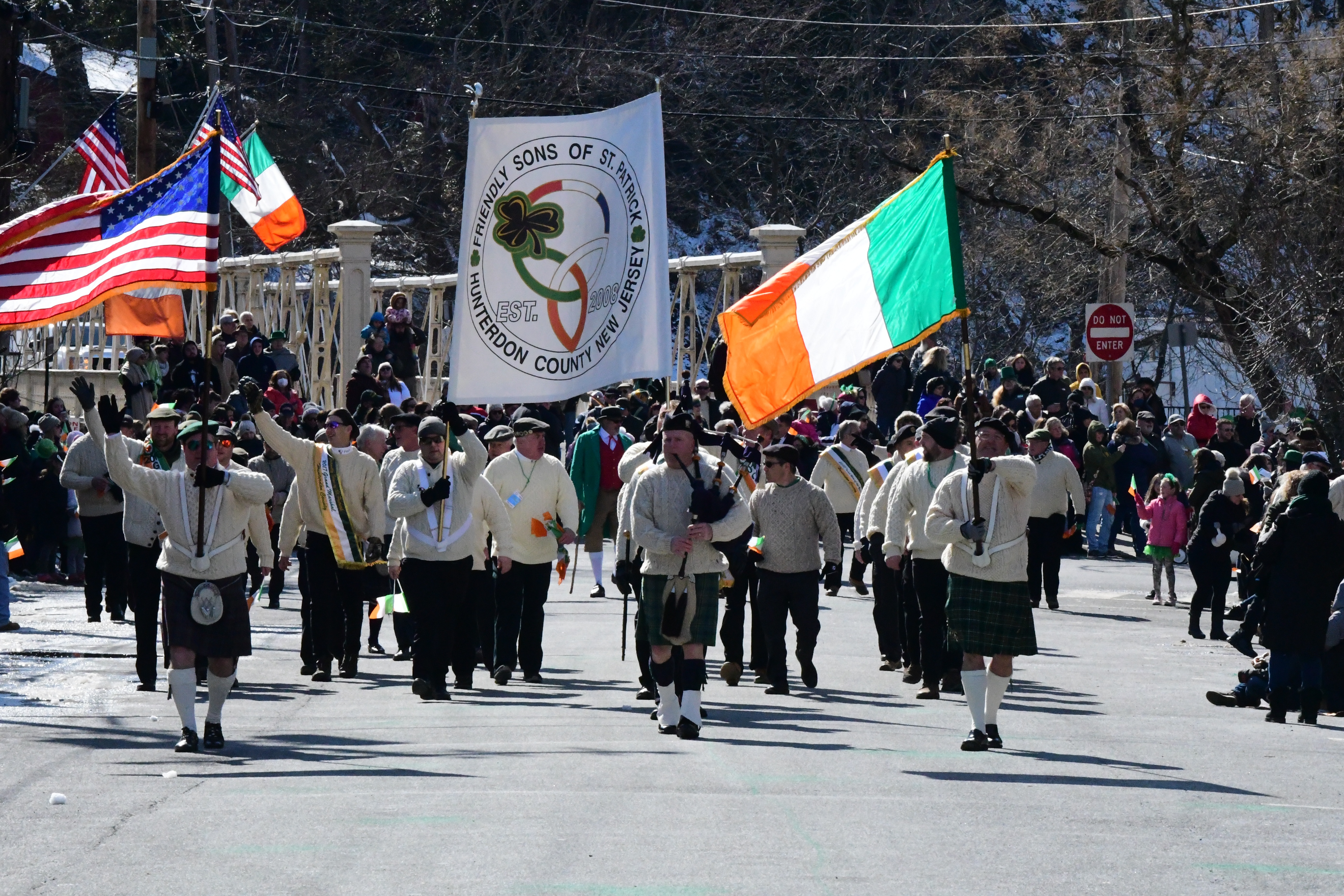 The 2022 St Patrick's Day Parade hosted by the Friendly Sons of St Patrick Hunterdon County took place in Clinton on March 13 , 2022

The Friendly Sons of St Patrick Hunterdon County