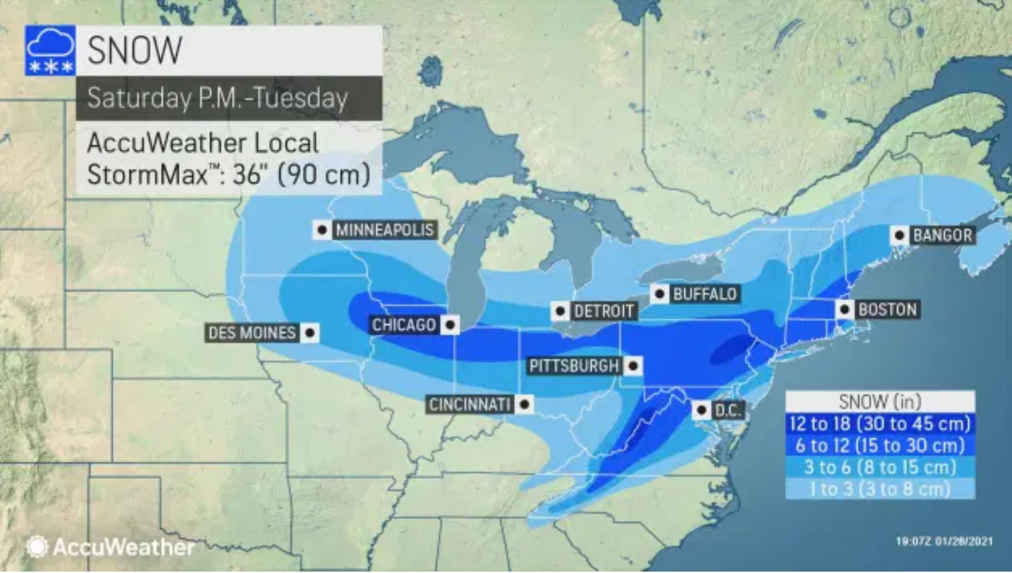 N.J. weather: AccuWeather big coastal storm could dump 6 to 12 inches of snow on of state -